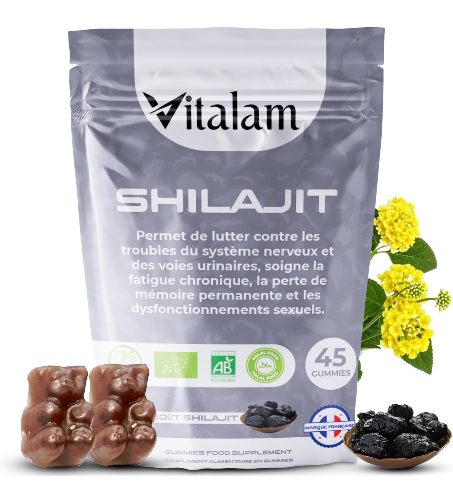 Gummies Shilajit Pur Bio en sachet Shilajit Himalaya Boost m tabolisme Libido et Energie Acide Fulvique Soutien Immunitaire pour hommes et femmes compl ment alimentaire 100% Naturel - Buy Online on GoSupps.com