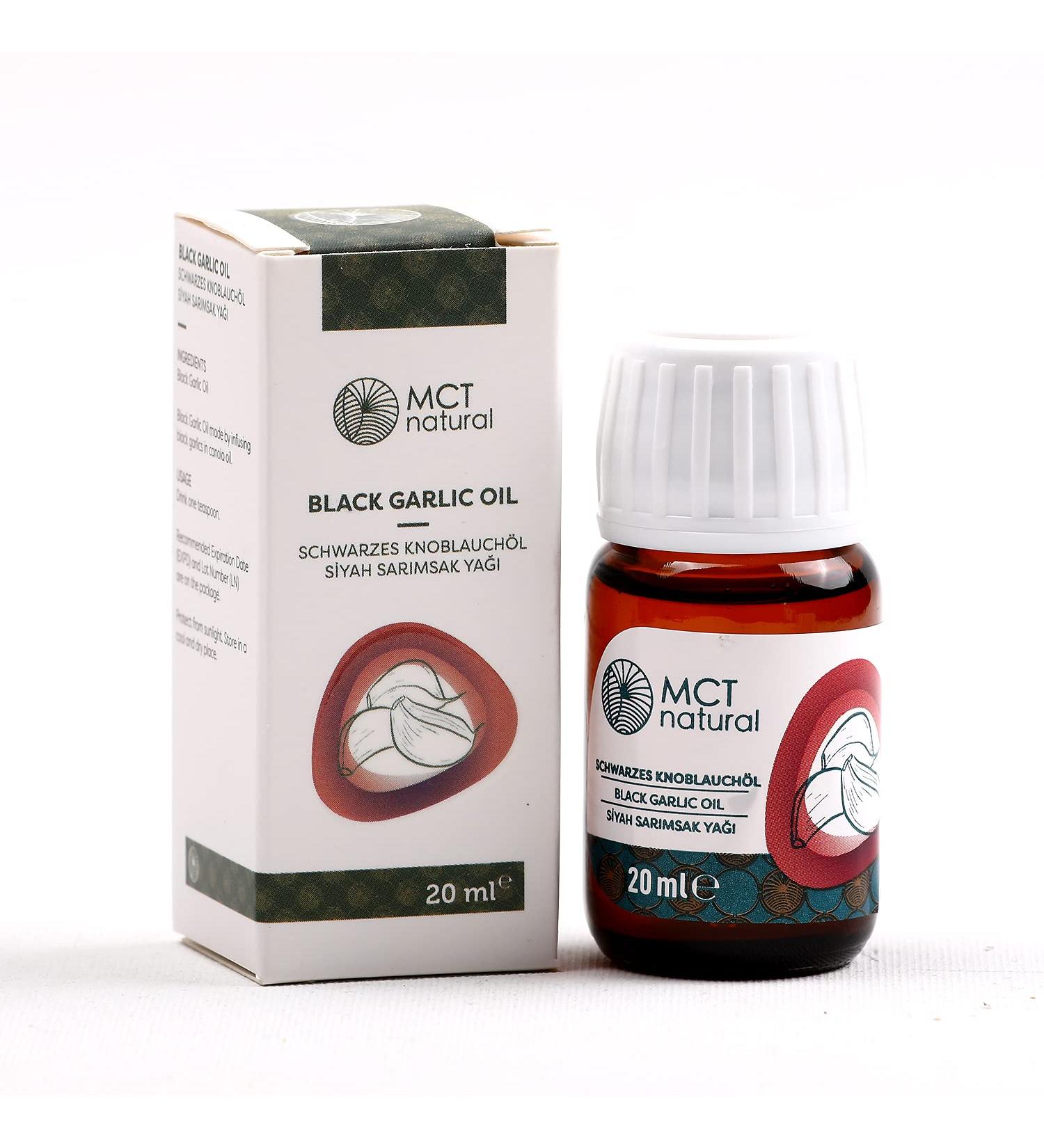 Buy MCT Natural Black Garlic Oil 20ml - 100% Pure Hair Oil for Natural Cosmetics & Hair Loss Solutions - International Shipping Available - Buy Online on GoSupps.com