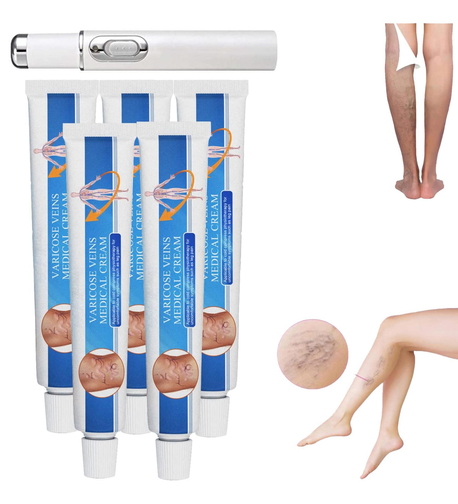 Venoheal Varicose Vein Treatment Cream Relie Vein Treatment Cream Anti-Varicose Vein Treatment for Legs Varicose Vein Care Cream Vein Care Cream for Legs Pen & Cream - Buy Online on GoSupps.com