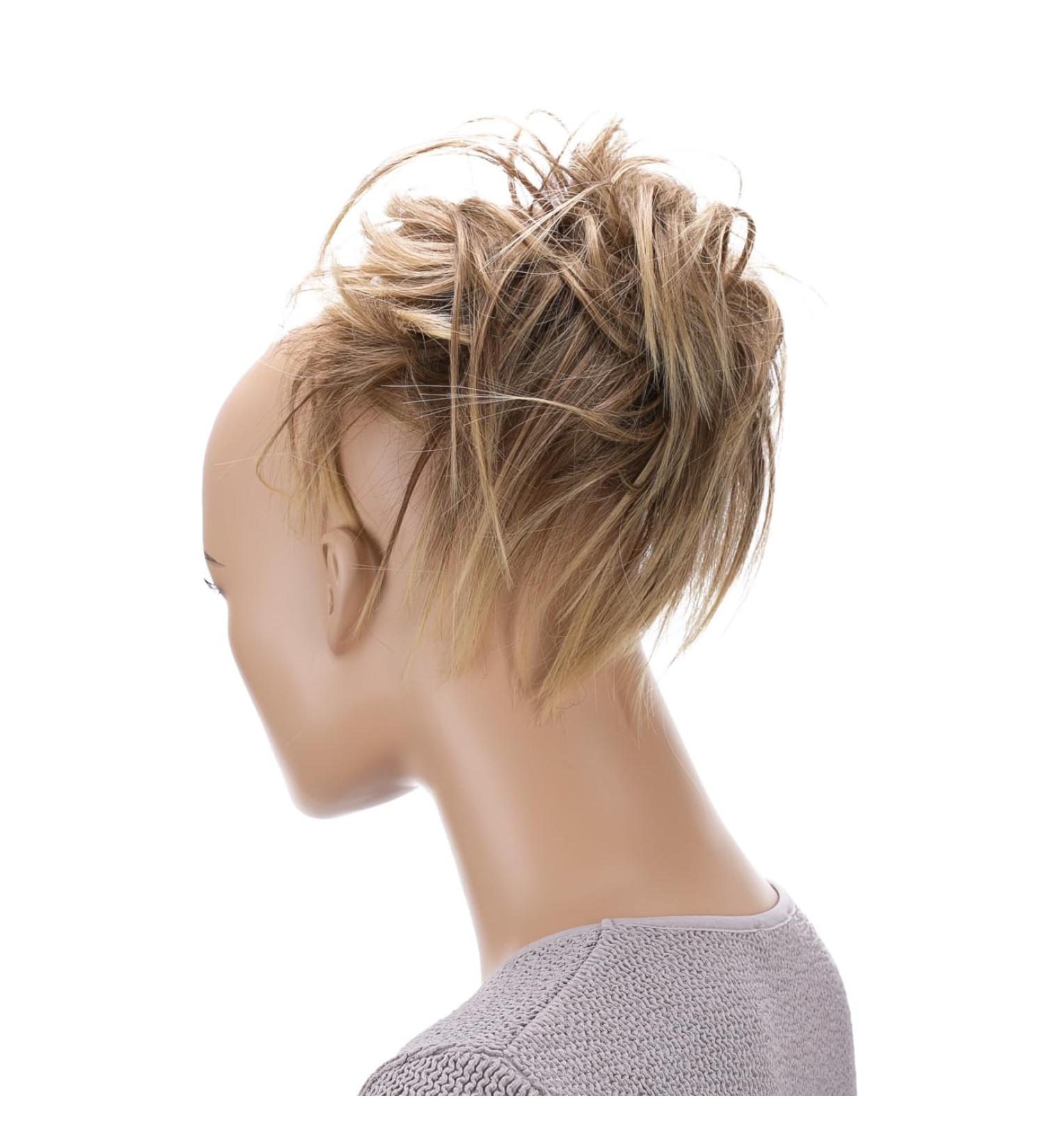 CAISHA Jumbo Haardary Hairgum DOTT - Perfect for Floral Updos & Bridal Hairstyles | Wavy Brown-Blond Mix | Ideal Size 17cm - Buy Online on GoSupps.com