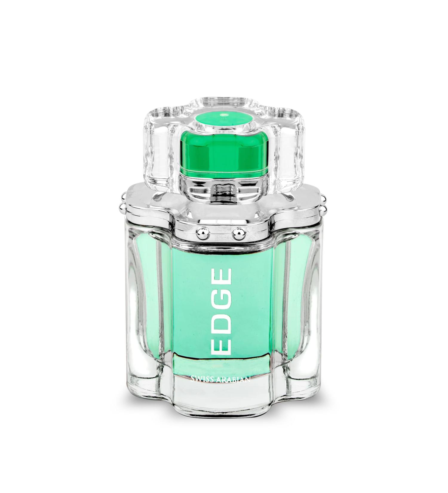 Swiss Arabian EDGE Men Eau de Parfum 100mL | Clean Citrusy and Shower Fresh | Lemon Lavender Mint Cinnamon Cardamom Cedarwood Patchouli Sandalwood | by Oud Perfume Artisan Cologne Spray - Buy Online on GoSupps.com