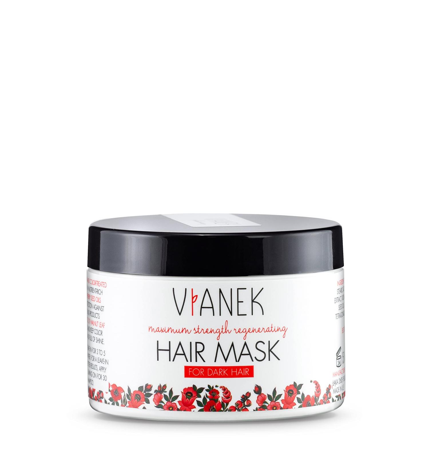 VIANEK Intensive Regenerating Hair Mask for Dark Colored Hair - Vegan Natural Cosmetics - 150ml - Buy Online on GoSupps.com