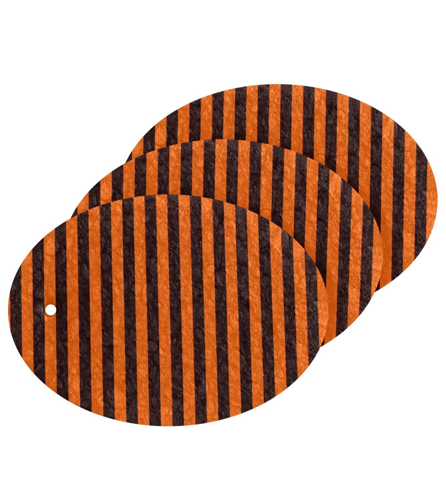 3-Pack Cleaning Kitchen Sponges Oval Black Orange Stripes Kitchen Cellulose Dishwashing Wood Pulp Cotton - Buy Online on GoSupps.com