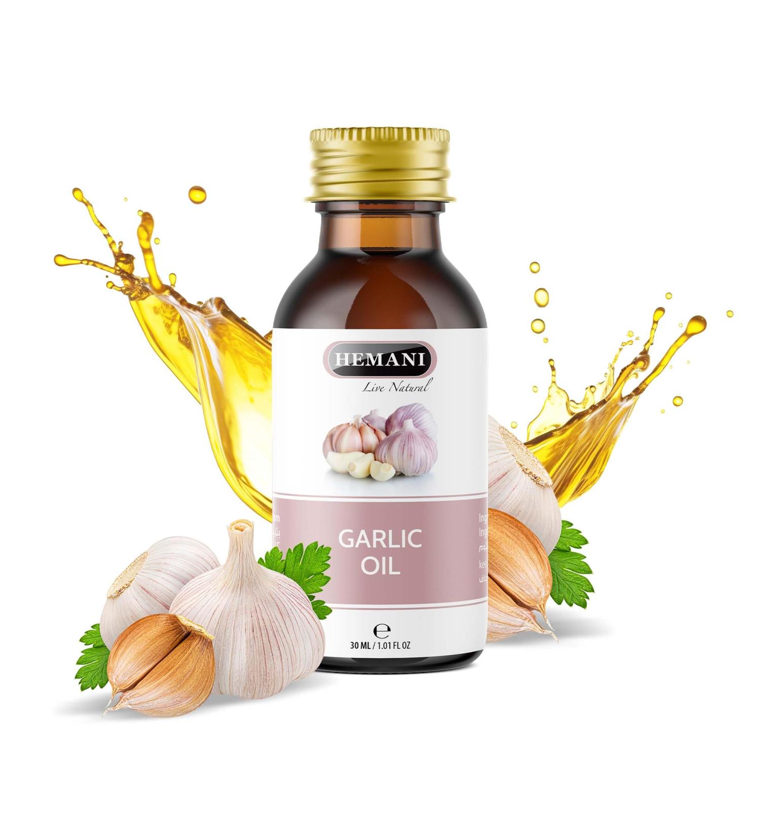 Huile d'ail pour la repousse des cheveux - Hemani Amande 30 ml (Lot de 1) - Buy Online on GoSupps.com