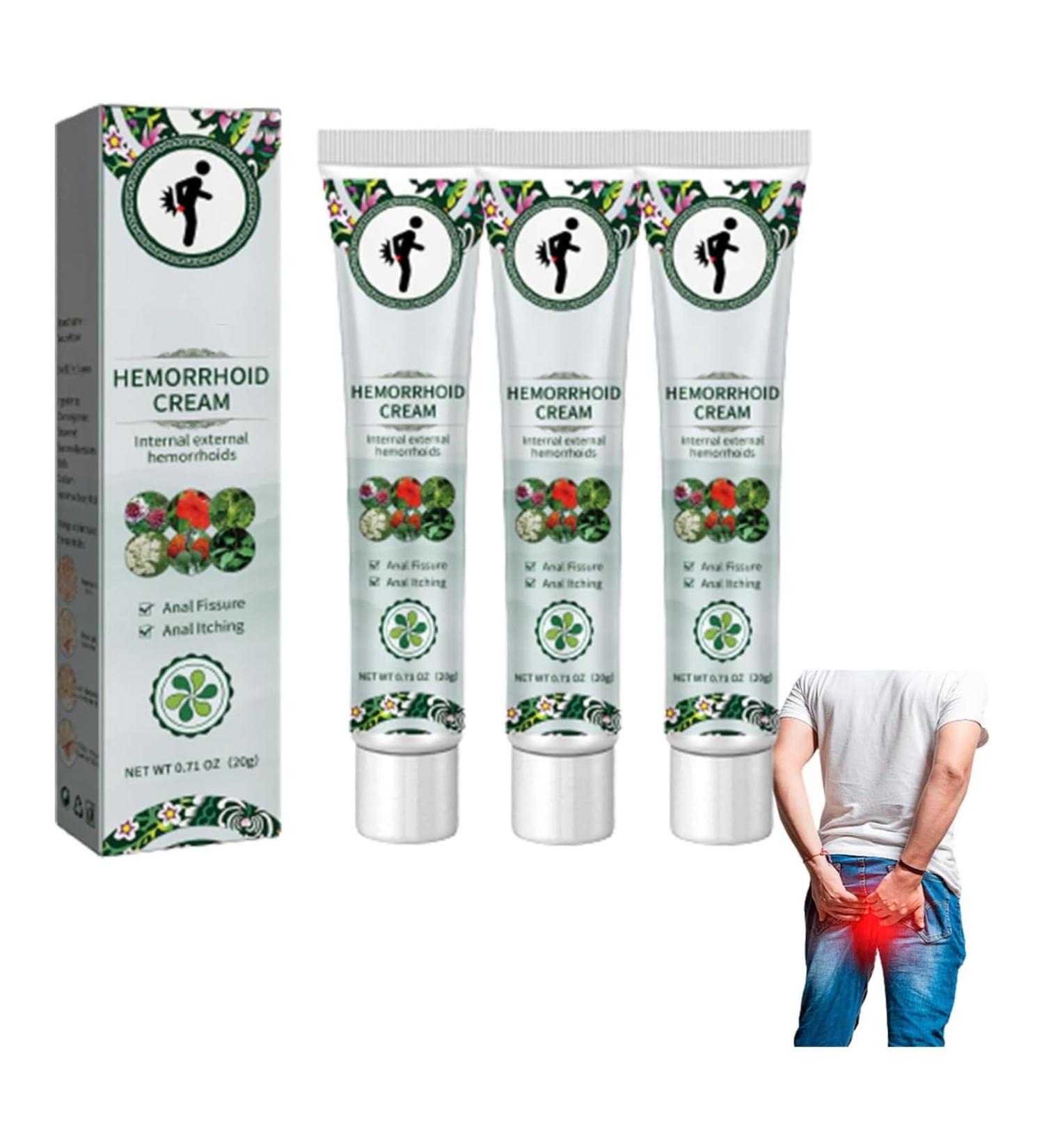 SouthMoon Hemorrhoids Cream Fast Acting Relief from External Itching and Burning Natural Hemorrhoids Treatment Cream (3PC) - Buy Online on GoSupps.com