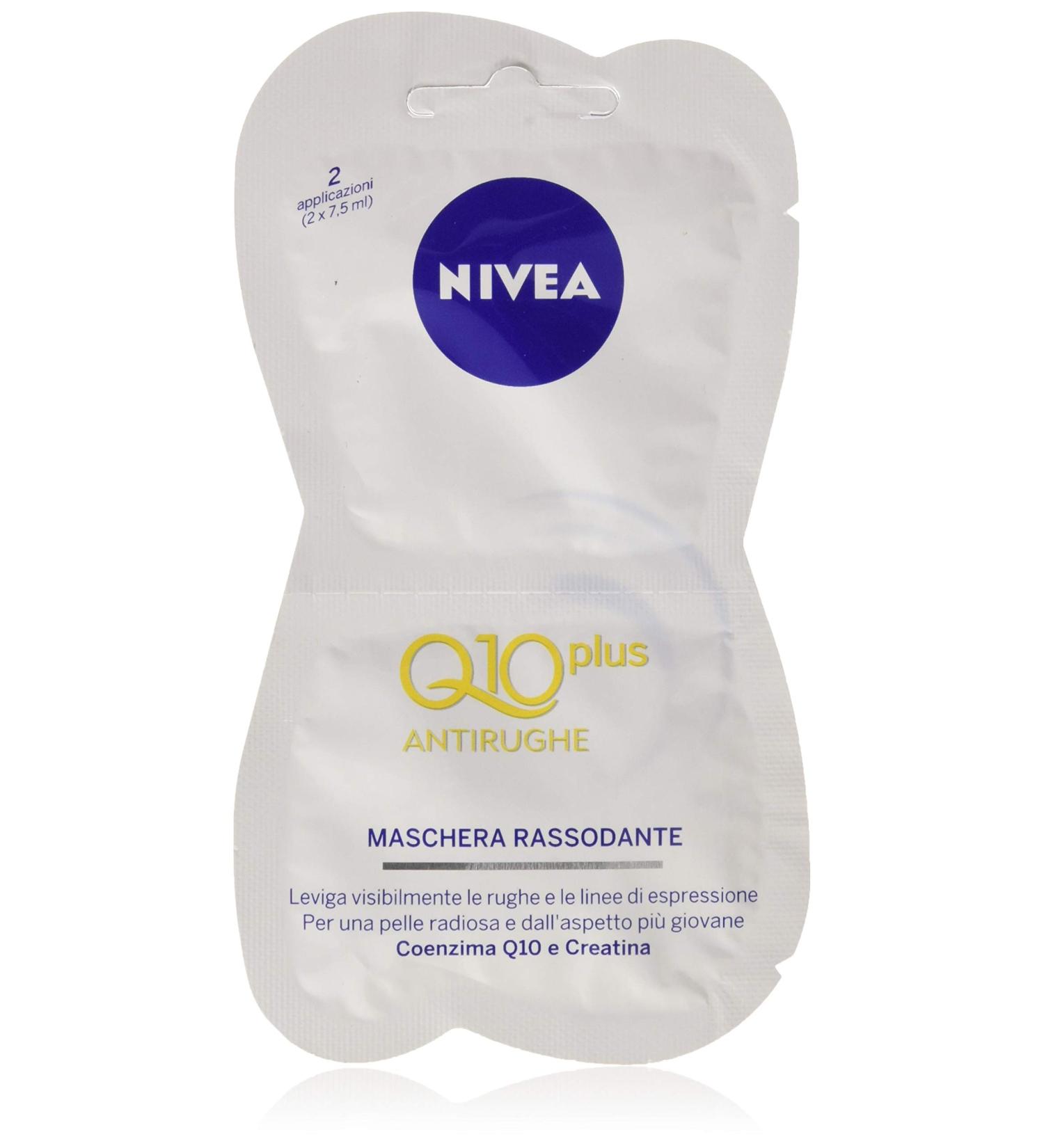 NIVEA Q10 Power Anti-Fold Face Mask | Tightening & Moisture Mask with Coenzyme Q10 & Creatine | 3 x 15 ml | Anti-Wrinkle for All Skin Types - Shop Internationally - Buy Online on GoSupps.com