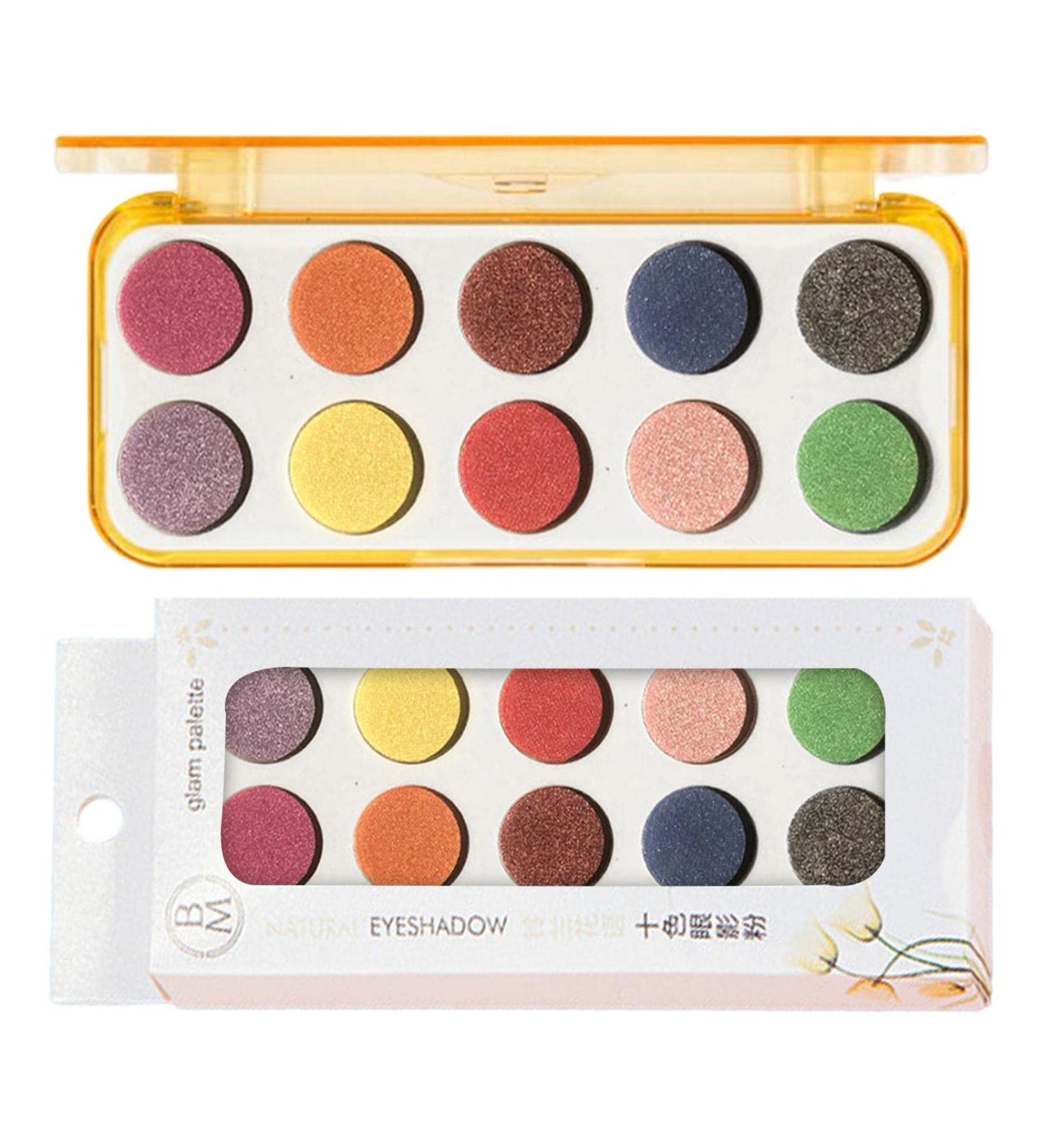 Eyeshadow Palette 10 Shades Cruelty- Eye Makeup Matte Shimmer Eyeshadow Pallet Long Lasting Make up Eye Shadows Cosmetics Kit for Women Frifer 02# Pearl Disc - Buy Online on GoSupps.com