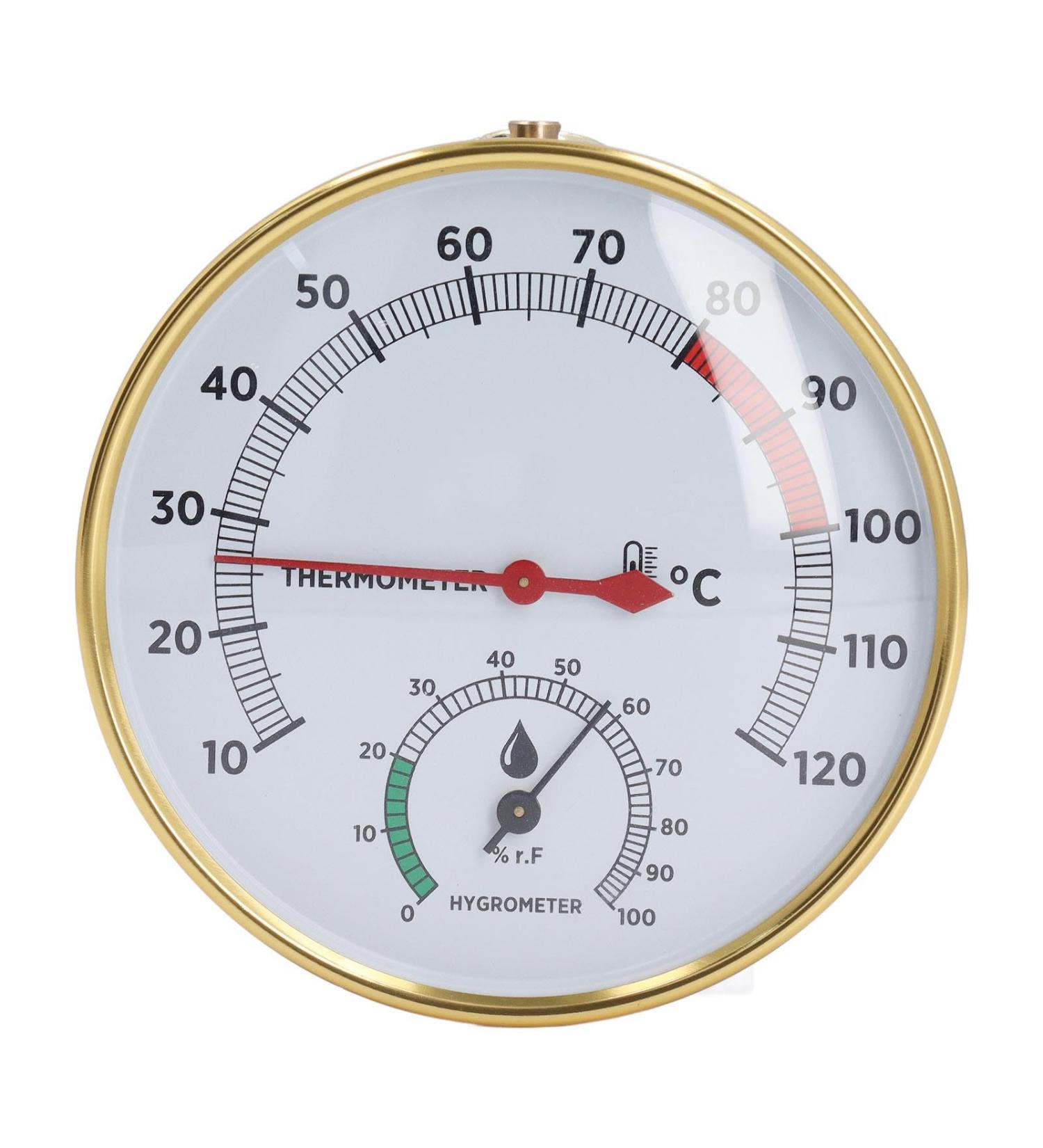 Sauna Hygrothermograph - Moisture & Temperature Measurement (10-120 ) | Versatile Home Sauna Accessory with Clear Display - Buy Online on GoSupps.com