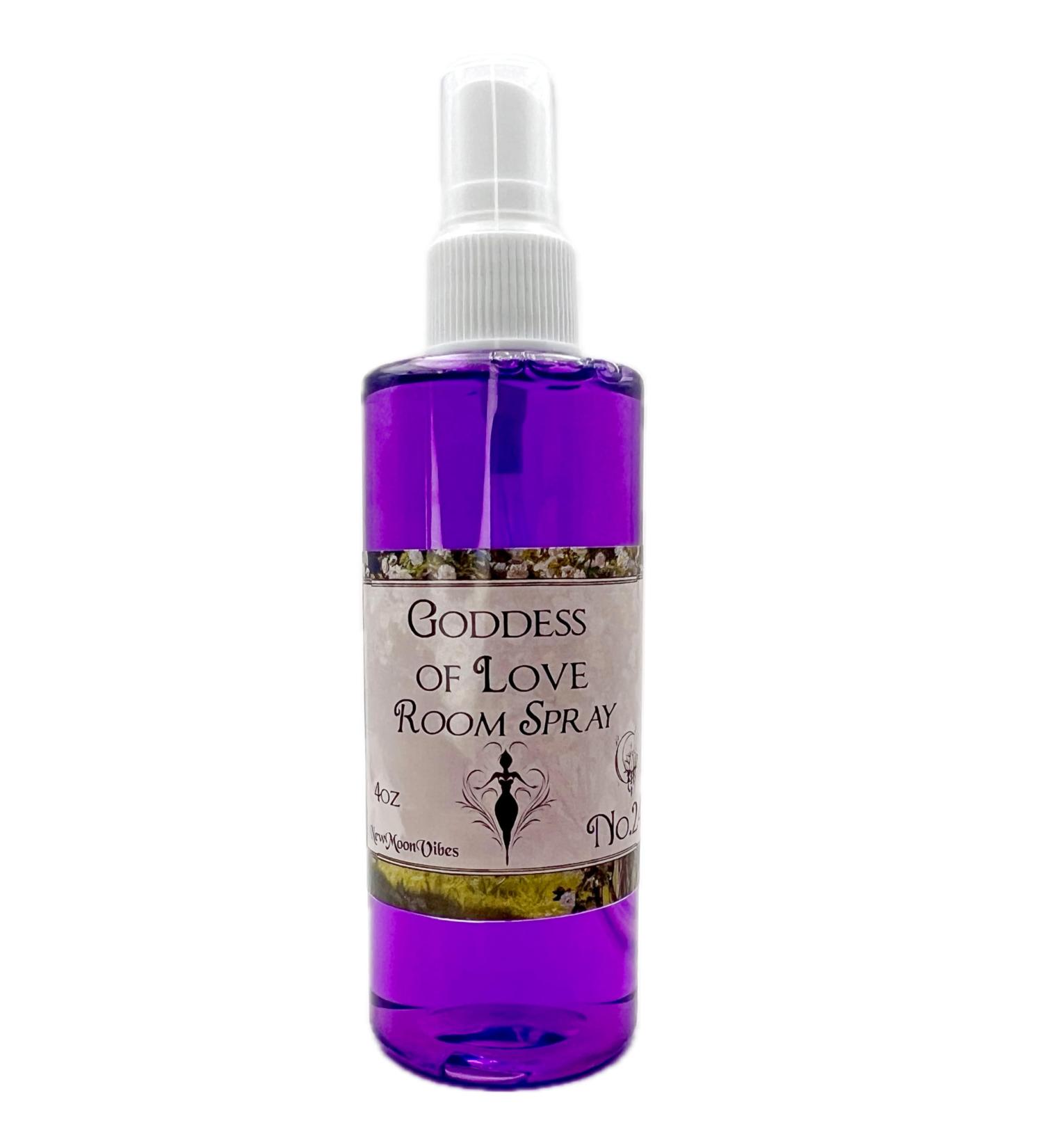 Goddess of Love Room Spray by New Moon Vibes - Attraction Love Joy Passion Commitment Intimacy Fidelity Spells Rituals - Handmade with Essential Oils & Herbs- Wicca Pagan Hoodoo Magick Manifestation - Buy Online on GoSupps.com