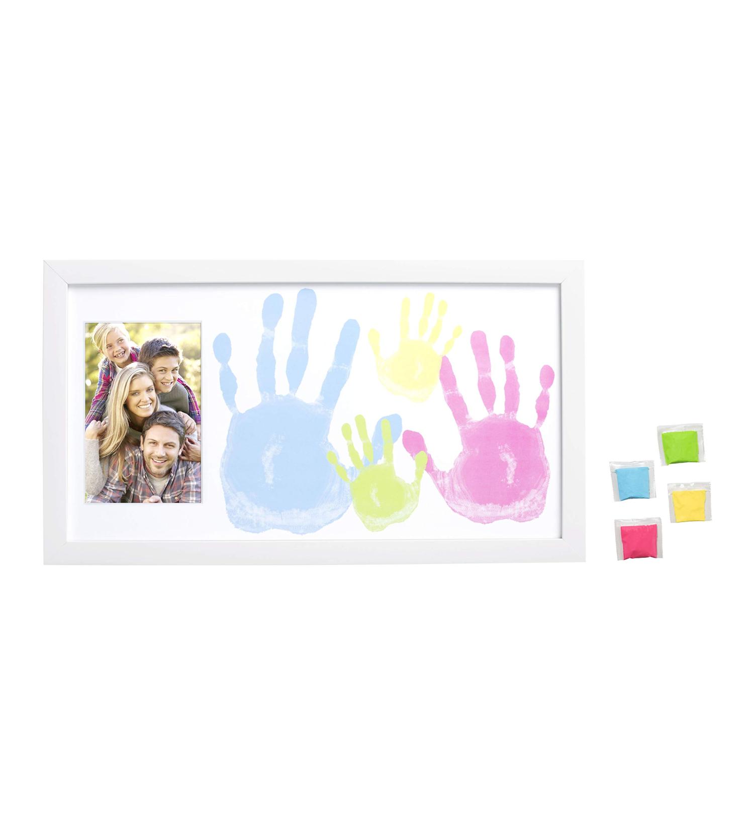 Tiny Ideas Family Handprint Frame and Paint Kit - DIY Family Craft Night - White Family Handprint DIY Frame - Buy Now! - Buy Online on GoSupps.com