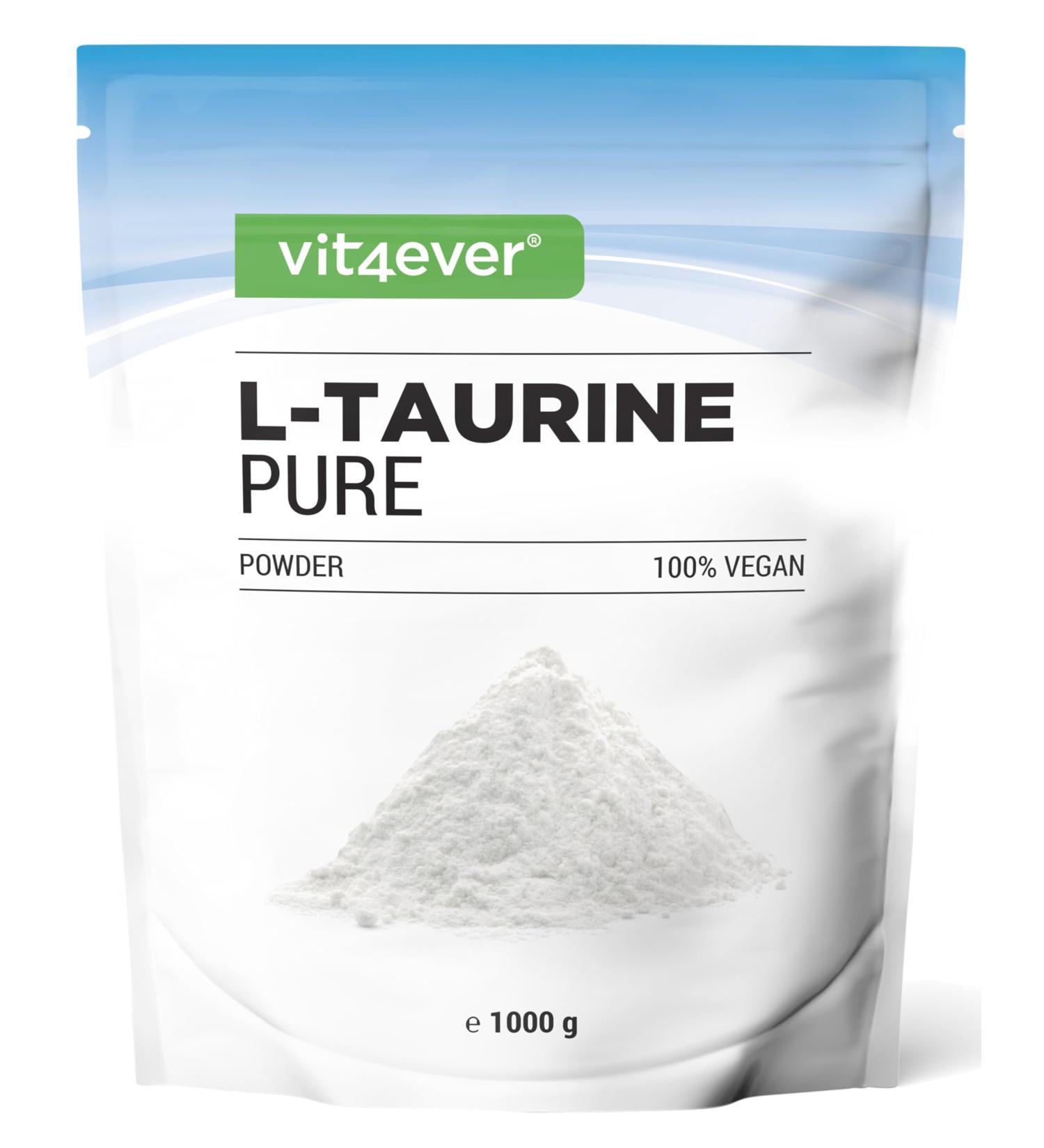 Poudre de Taurine - 1000 g (1 kg) - Solubilit optimale - V g talien - Puret 99% - Qualit premium - Acide amin L-Taurine - Buy Online on GoSupps.com