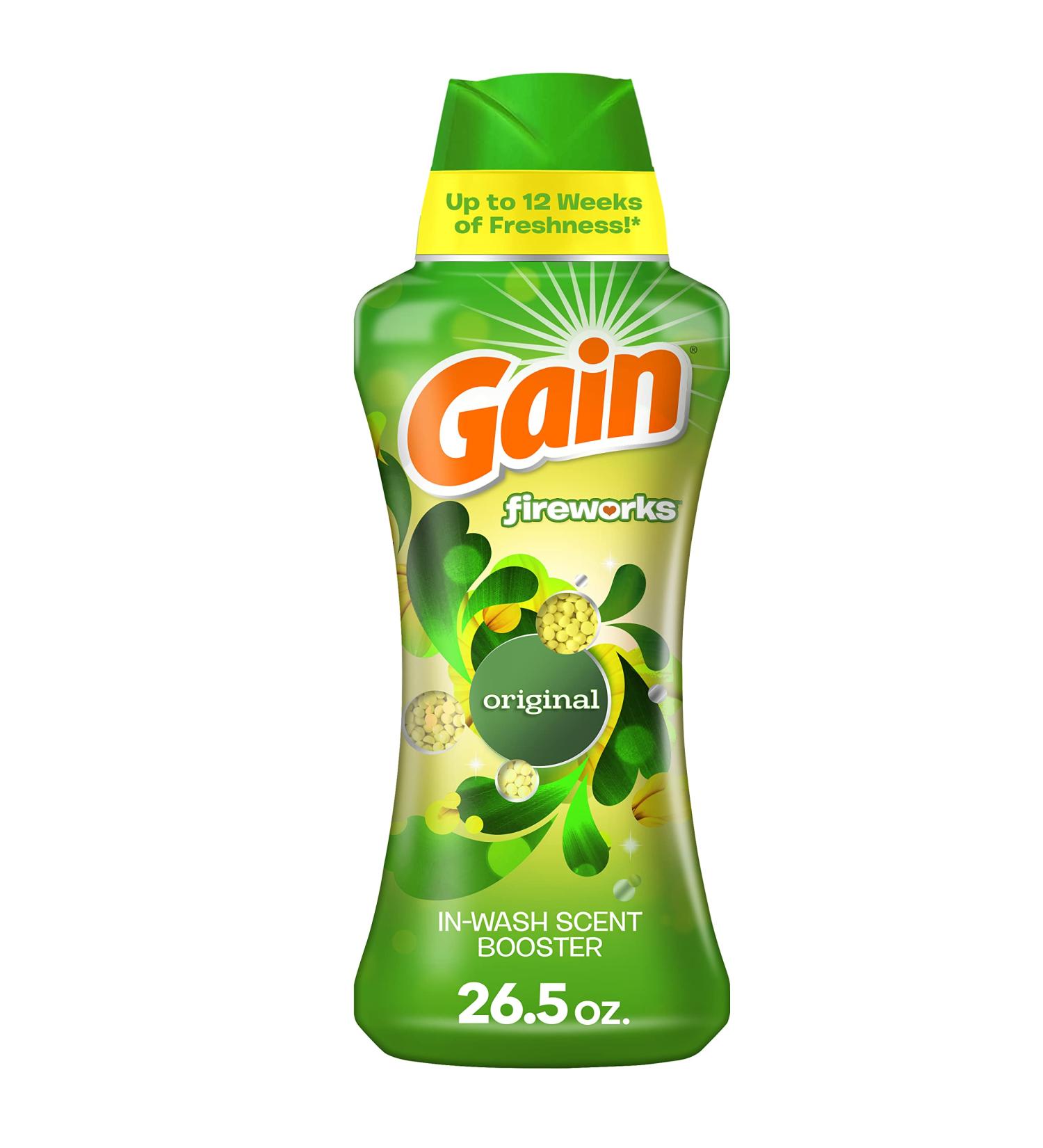 Gain Fireworks Laundry Scent Booster Beads - Original 26.5 oz - Use with Fabric Softener - 26.5oz - Buy Online on GoSupps.com