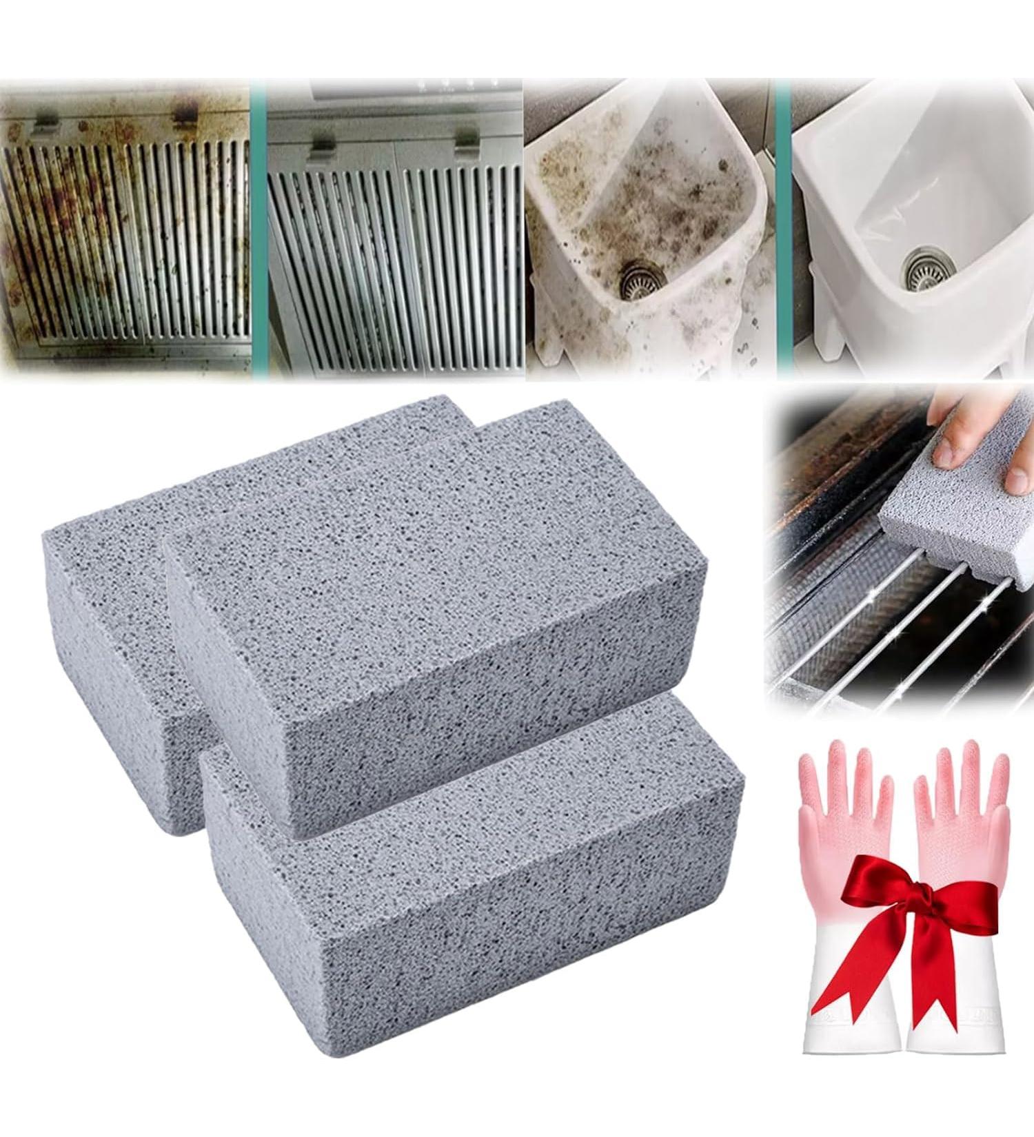Scoring Stone for Stove Cleaning Scoring Stone for Oven Cleaning Oven Cleaner Heavy Duty for Removing Tough Stains of Kitchen Griddle Racks (3pcs) - Buy Online on GoSupps.com