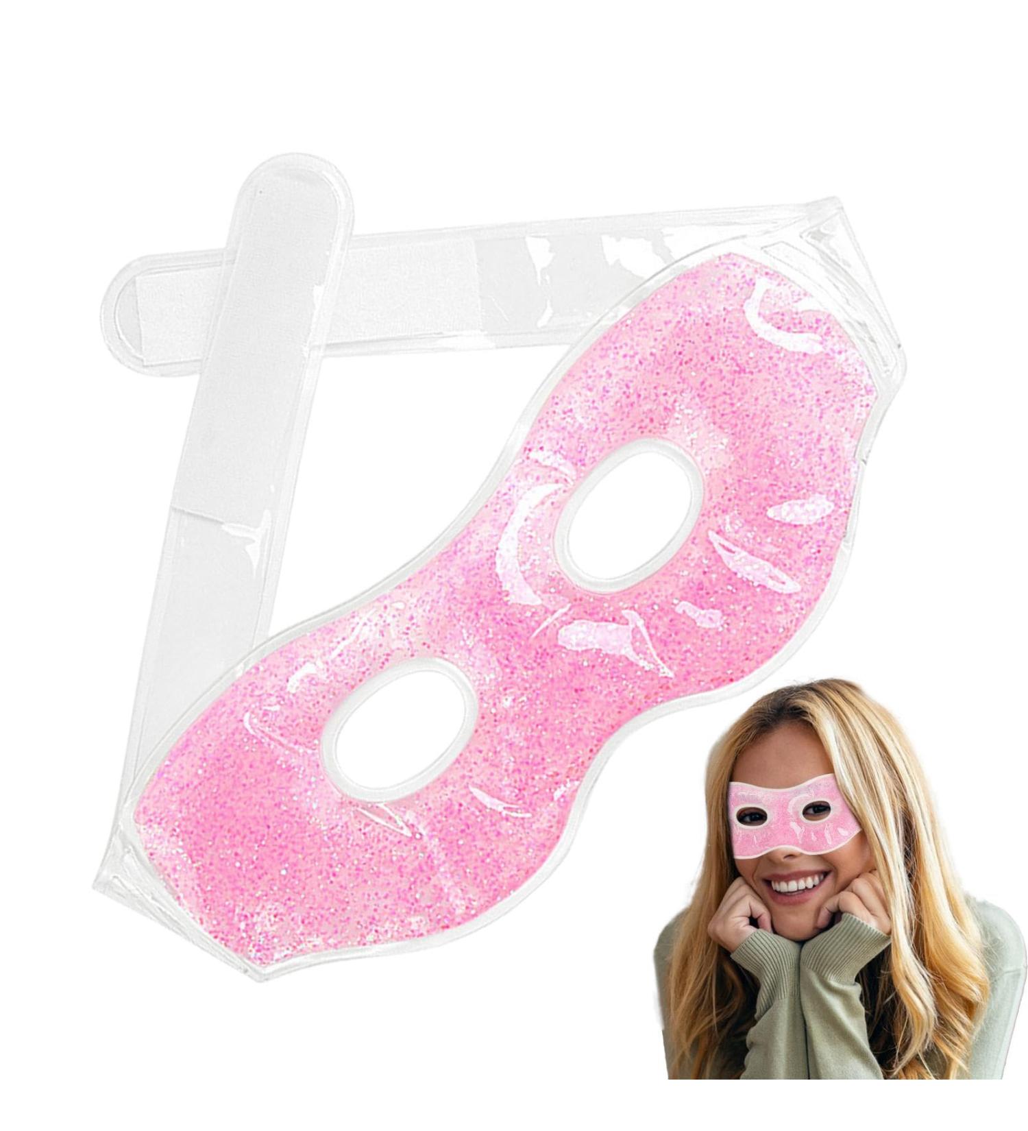 Fovolat Gel Eye Cover Hot/Cold Compress Eye Covers - Cold Sensation Gel Eye Protectors Reusable Gel Spa Bead Eye Covers For Puffiness/Dark Circles/Eye Bags/Dry Eyes Pink - Buy Online on GoSupps.com