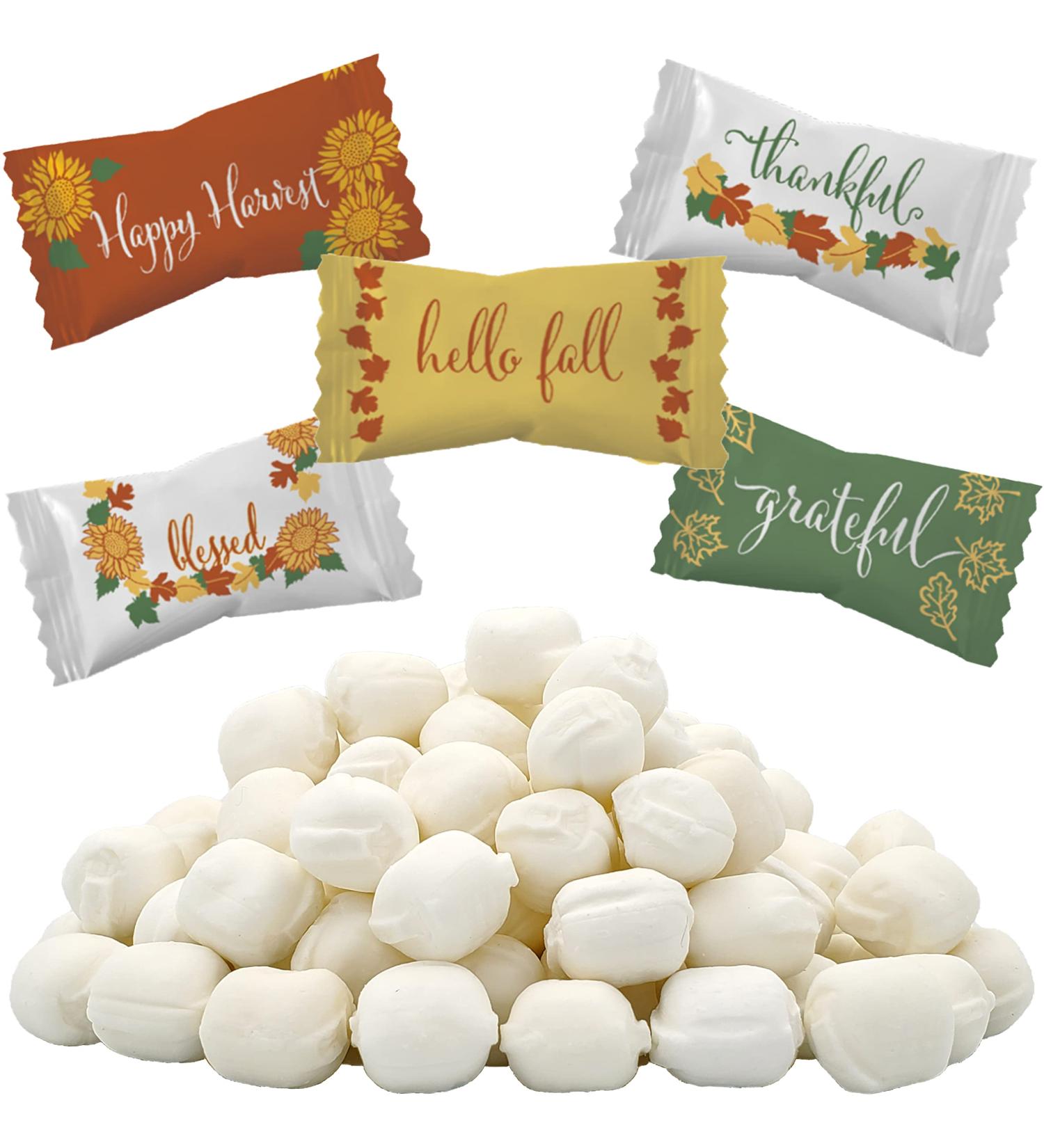 Buy Dreidel Company Autumn Buttermints - Fat-Free Kosher Mint Candies After Dinner Mints 55 Individually Wrapped Pieces - Perfect for International Shipping - Buy Online on GoSupps.com