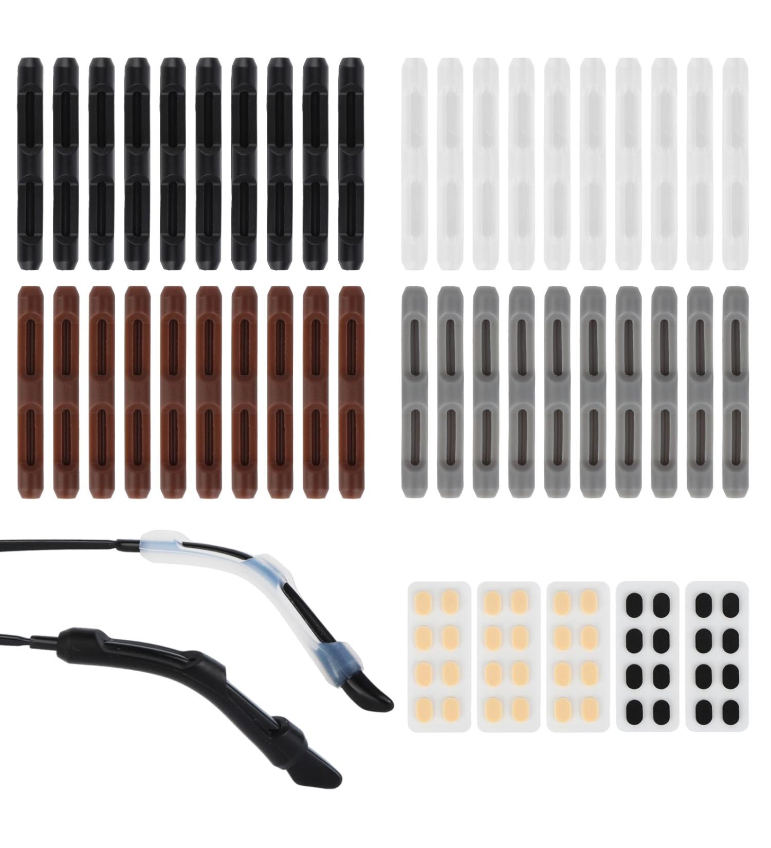 Zefan Glasses Bracket Cover with 20 Pairs Non-Slip Silicone Pads | Anti-Slip Sports & Reading Glasses Accessories in Multiple Colors - Buy Online on GoSupps.com