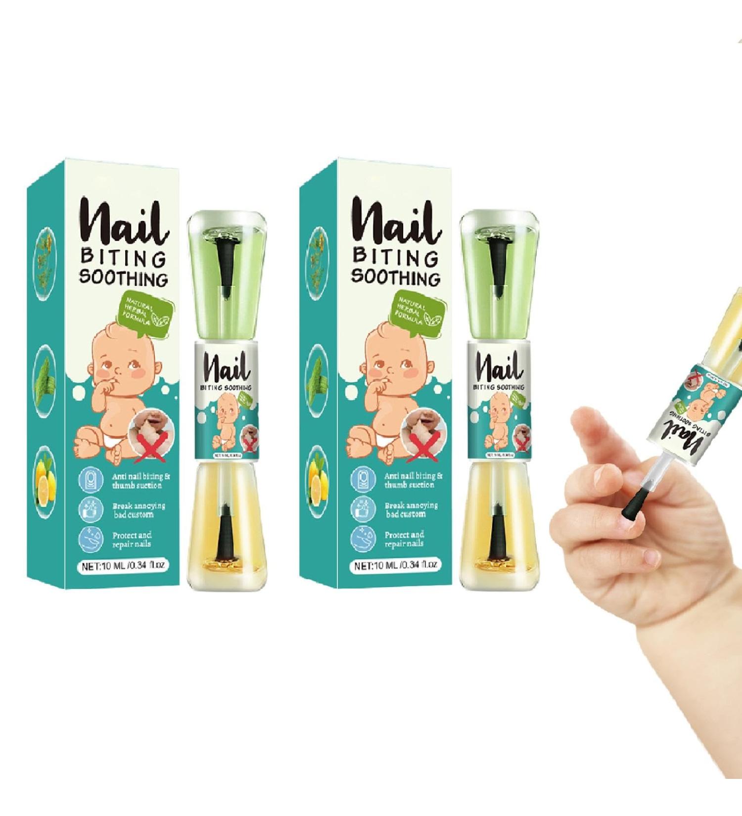 10ml Children's Nail Biting Tre atment Stop The Bite" Det errent Therapeutic Agent Natural Plant Extracts Nail Bitter for Kids & Adults Double-ended Nail Polish Nail Care Repairs Damaged Cuticles - Buy Online on GoSupps.com