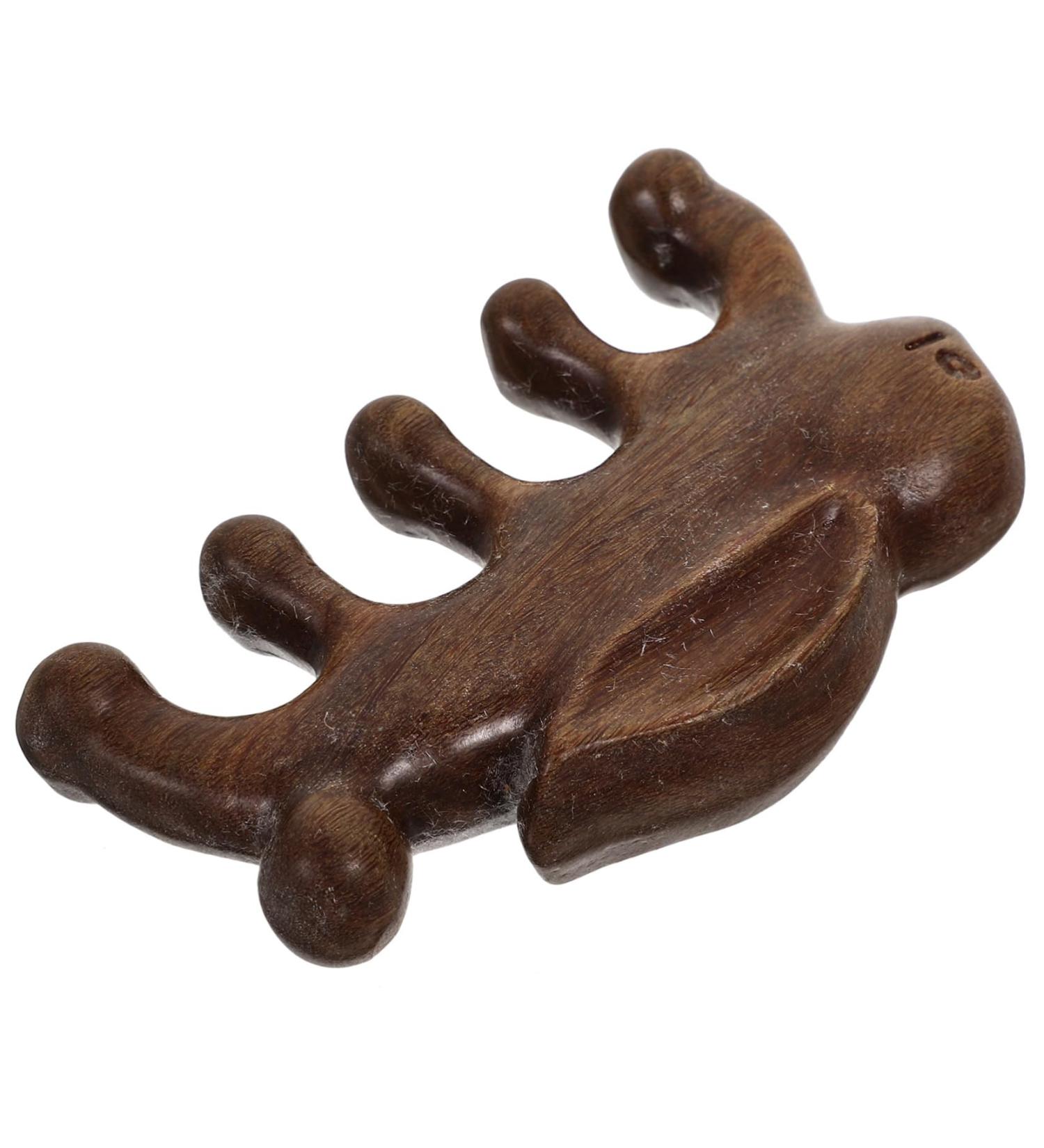 Buy Healvian Massage Comb - Sustainable Green Sandalwood with LED Light for Improved Circulation & Scalp Health - Buy Online on GoSupps.com