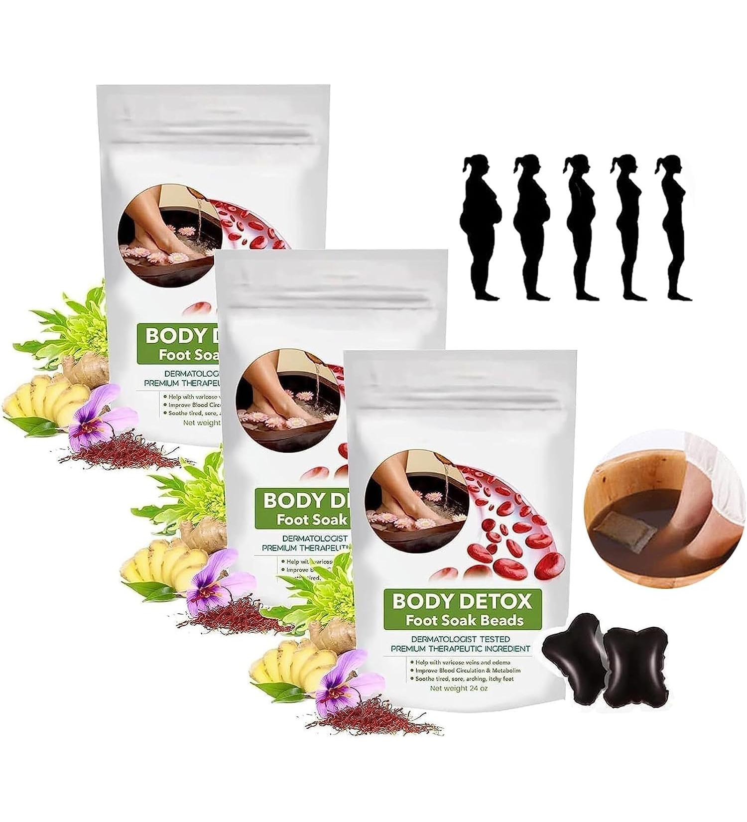 Herbal Detox Cleansing Foot Soak Beads Body Detox Foot Soak Beads Detoxingherbs Shaping Cleansing Foot Soak Beads Foot Massage Beads for Moisturizes Skin and Relieves Fatigue (3pcs) - Buy Online on GoSupps.com