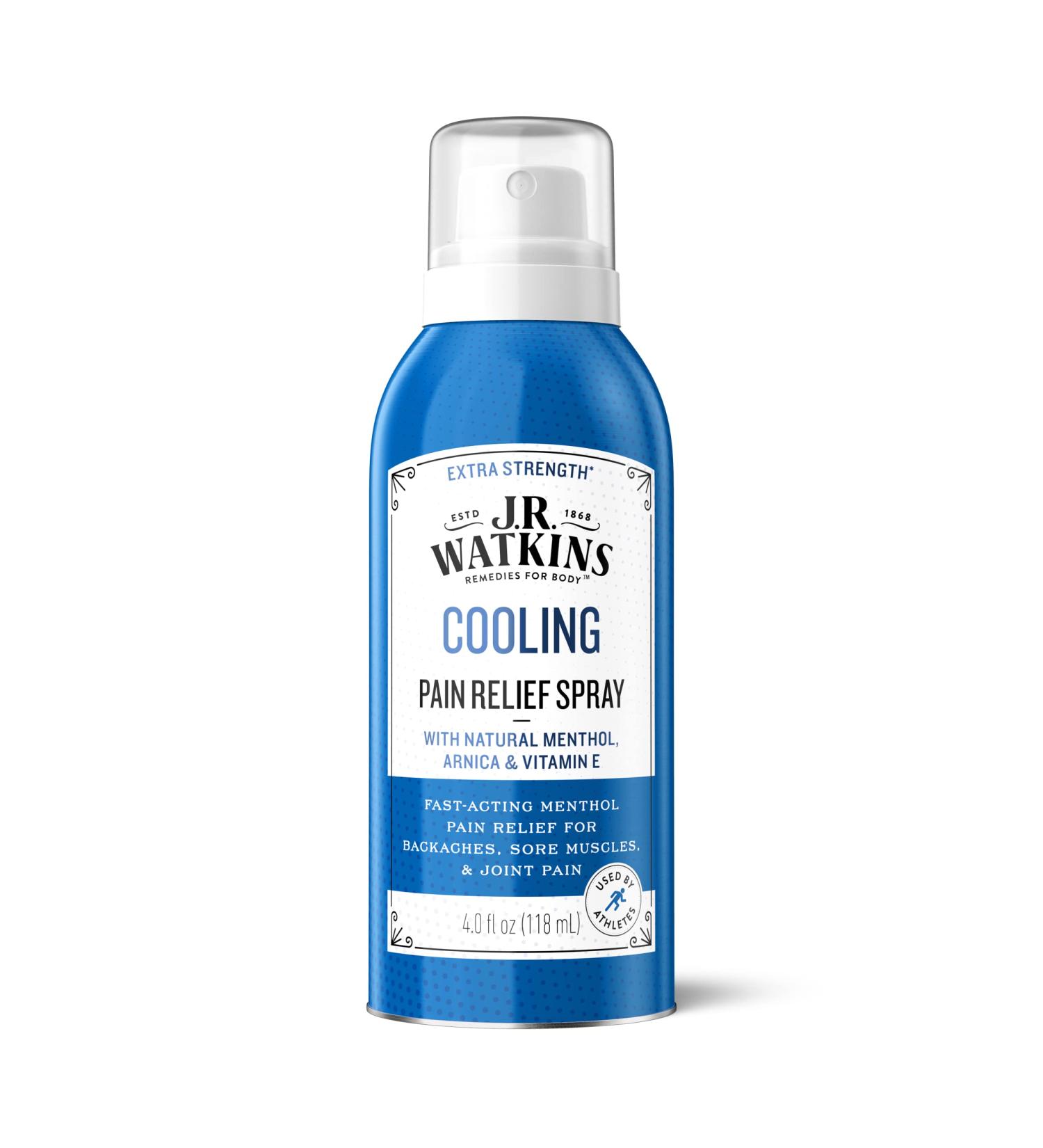 J.R. Watkins Extra Strength Cooling Pain Relief Gel - 4oz | Menthol Formula for Sore Muscle Relief | No Mess Applicator - Buy Online on GoSupps.com