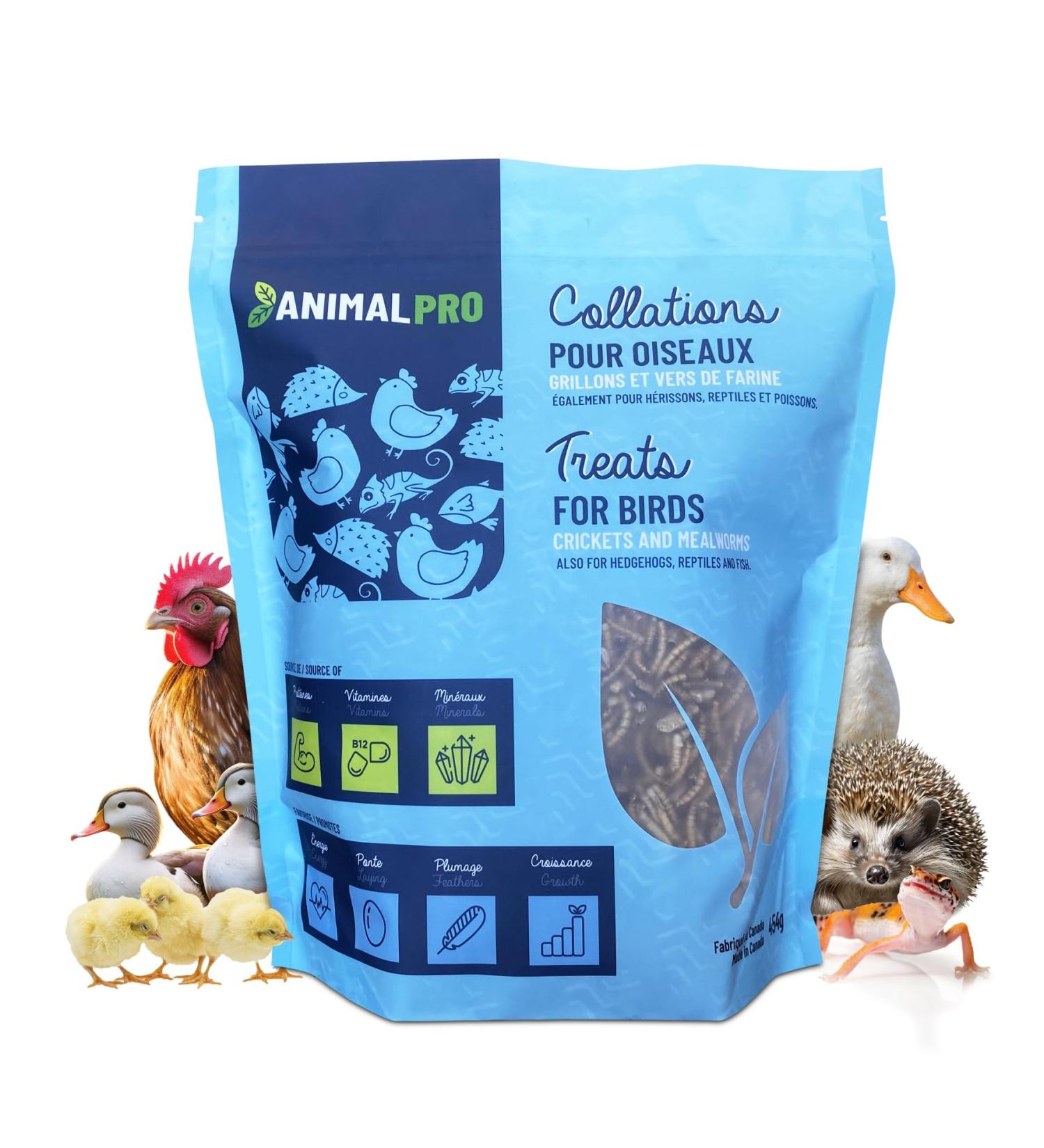 AnimalPro Crickets and Mealworms 454 g - 1 LB - Buy Online on GoSupps.com