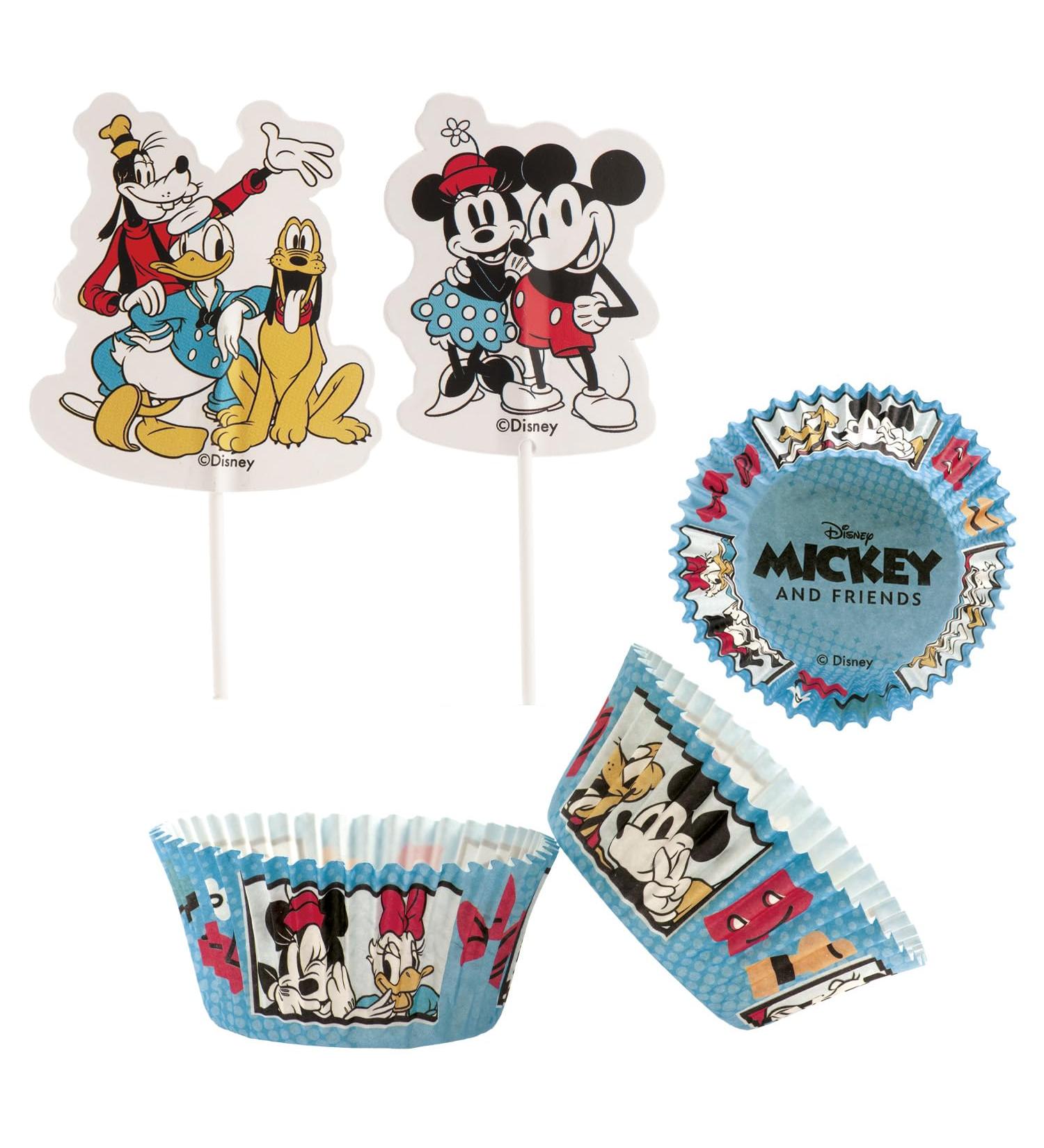 Dekora - Mickey & Friends Cupcake Decoration Kit with Decorative Paper Toppers - 24 Units - Buy Online on GoSupps.com