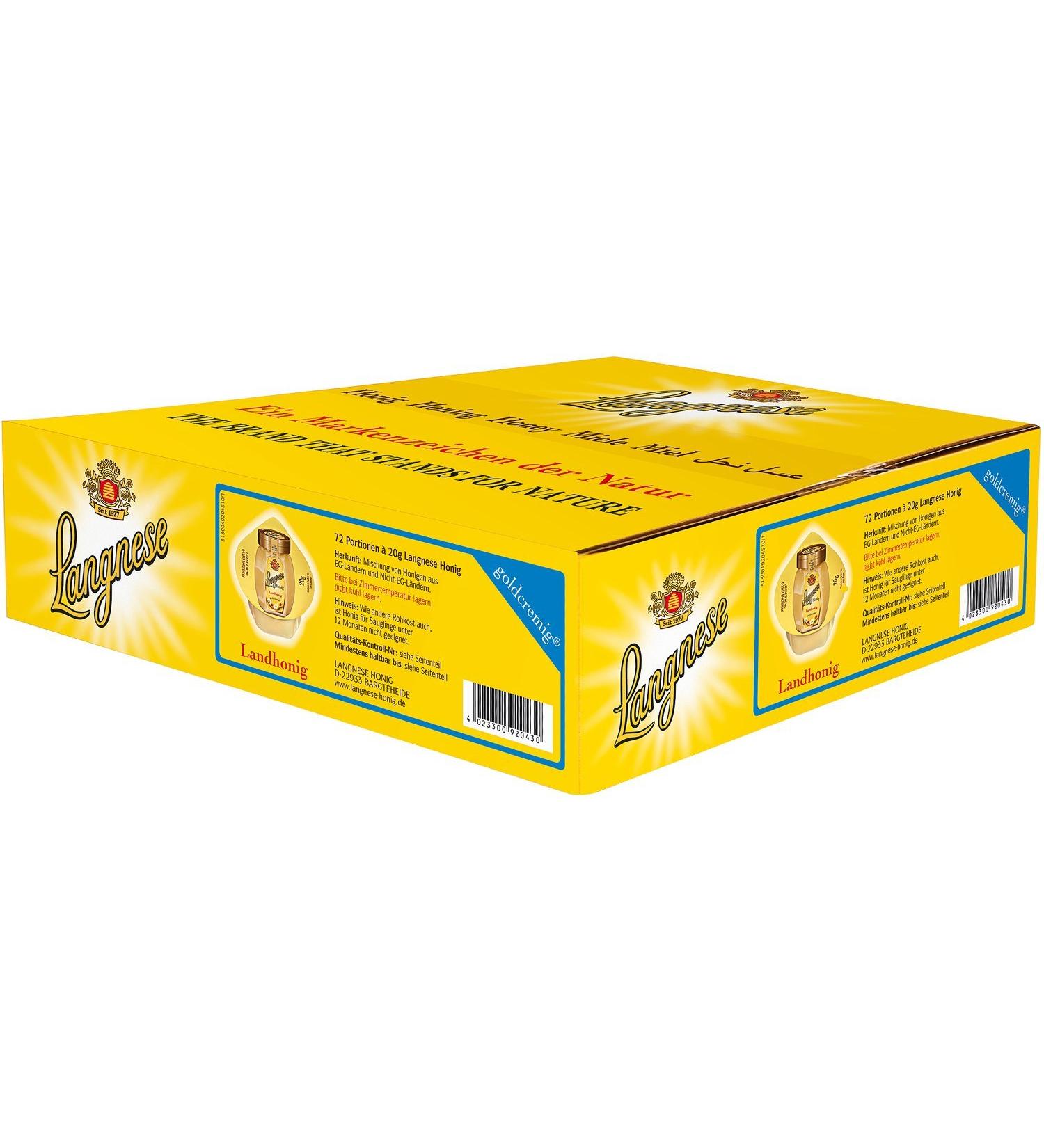 HELLMA Langnese Creamy Honey, in a carton