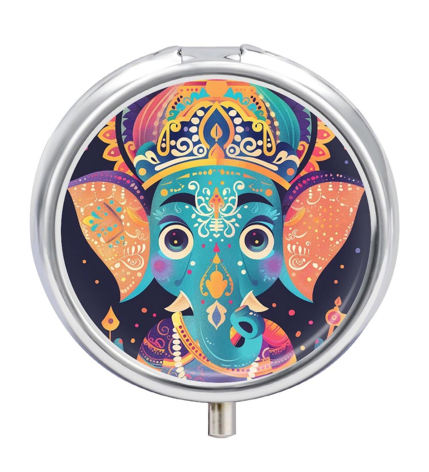 Travel Pill Box Organizer - 3 Compartment Fancy Hat Design for Handbag & Pocket - Portable Medicine Case - Buy Online on GoSupps.com