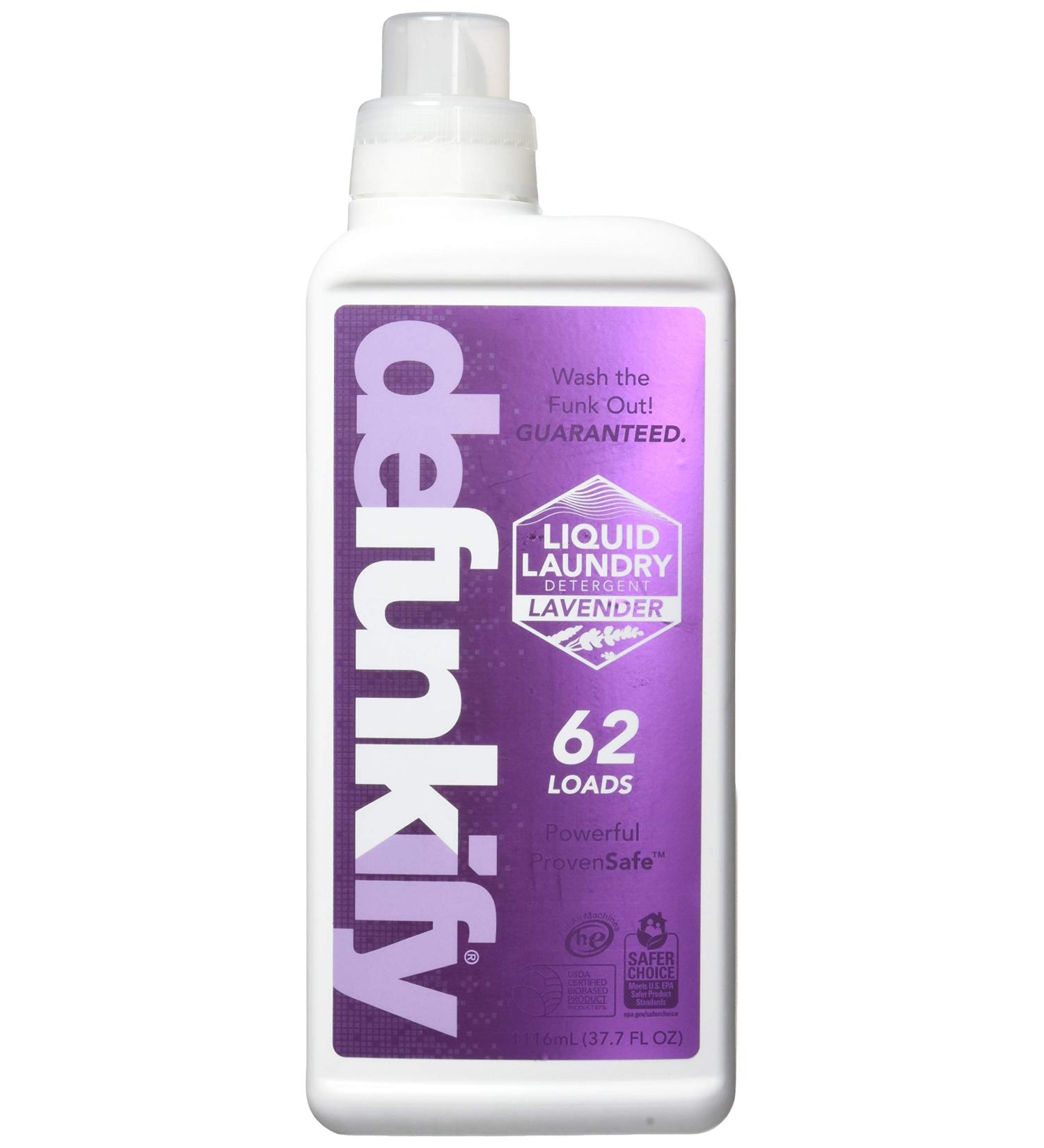 Shop Defunkify Lavender Liquid Laundry Detergent 37.7 FZ - Eco-Friendly Eco-Conscious Cleaning International Shipping Available - Buy Online on GoSupps.com