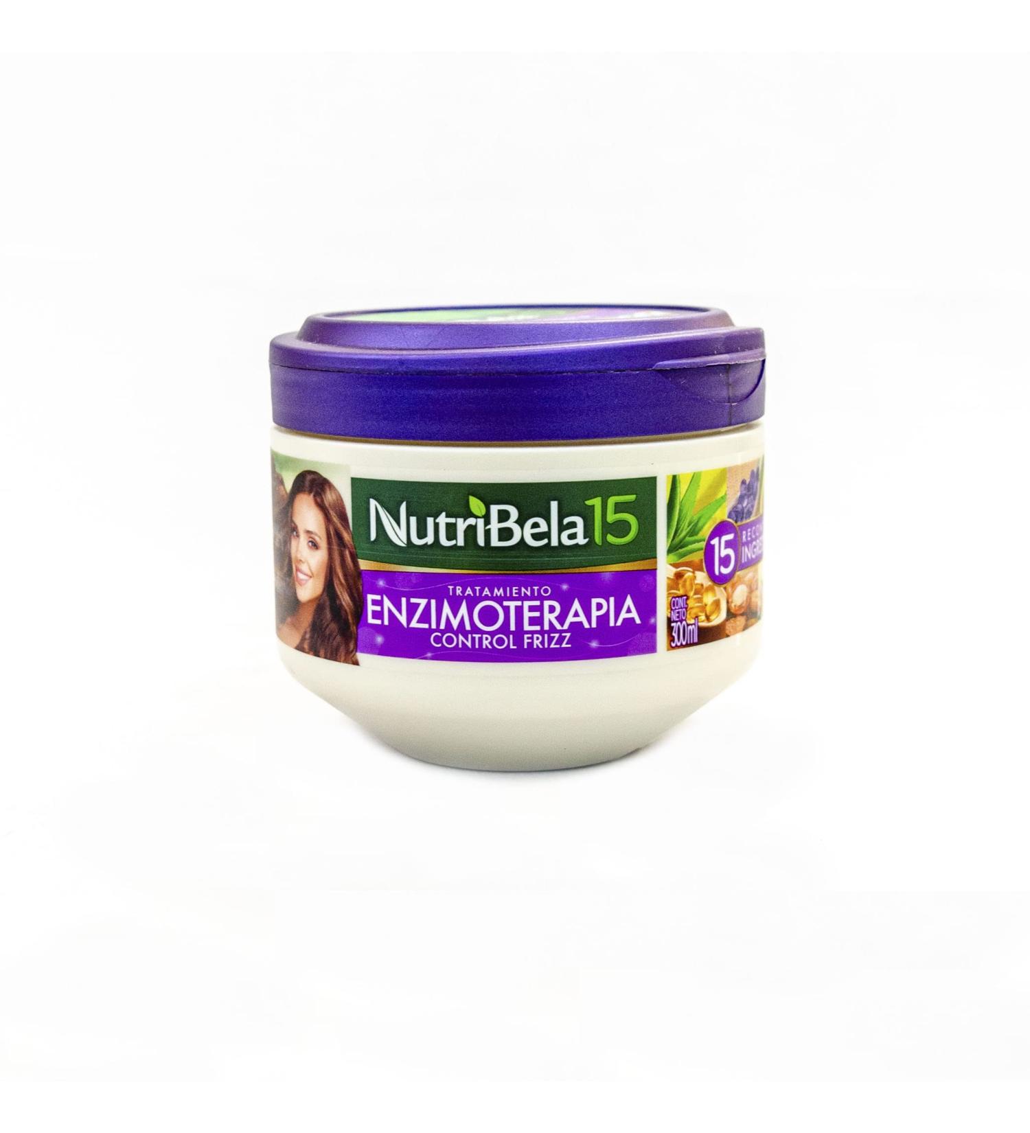 Tratamiento Capilar Enzimoterapia Control Frizz Nutribela15 Reconocidos Ingredientes | Frizz Control Enzymotherapy Hair Treatment 15 Ingredients Quala (Regular Size 10.01oz-300ml) 10.01 Ounce (Pack of 1)