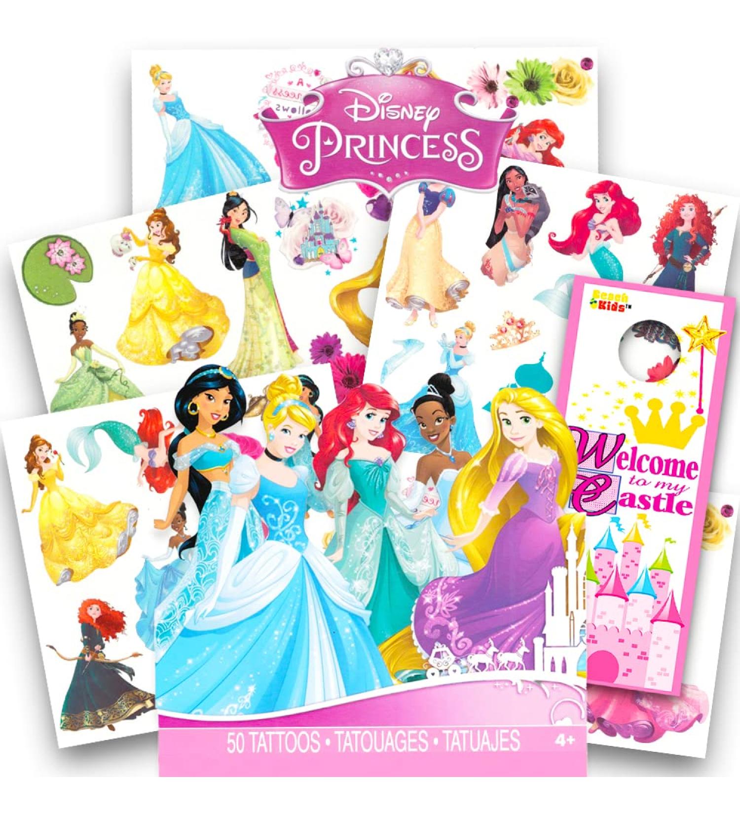 Temporary Tattoos For Kids | Fake Tattoos (Disney Princess)