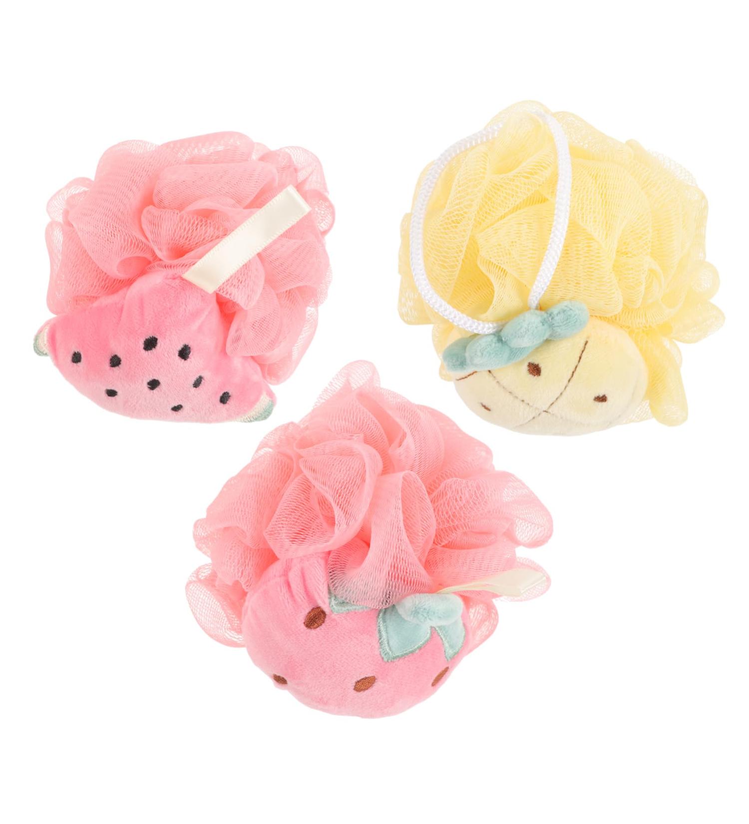 Buy Healeved 3pcs Children's Bath Ball Set | Loofah Shower Scrubbers for Skin Cleaning | International Shipping Available - Buy Online on GoSupps.com