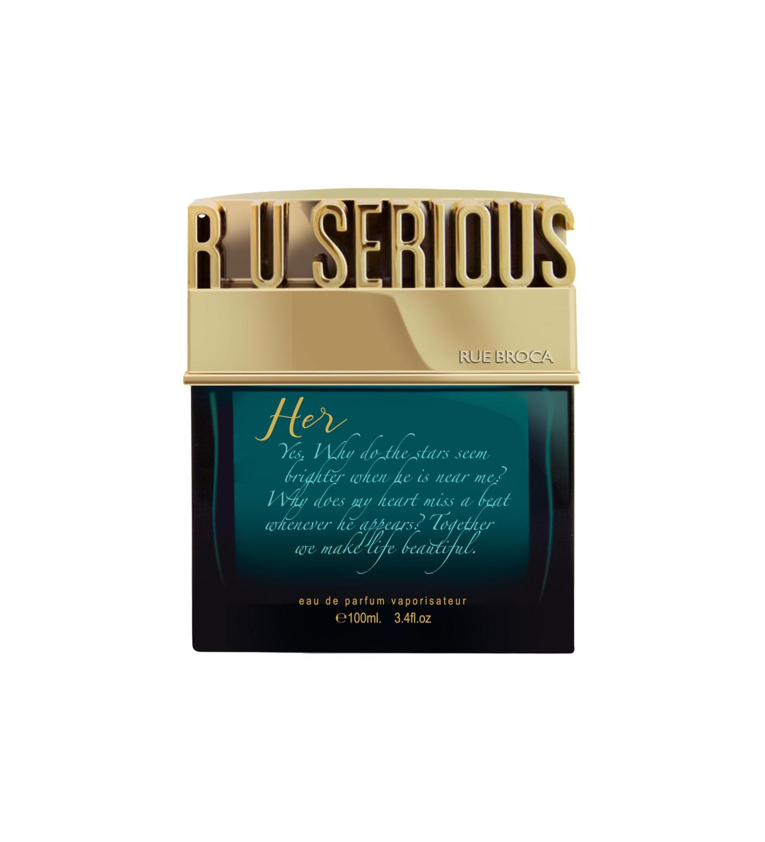R U Serious Her Eau de Parfum Spray For Women 3.4 Fl. Oz Fruity Floral Fragrance with Warm Woody Notes For HER - Buy Online on GoSupps.com