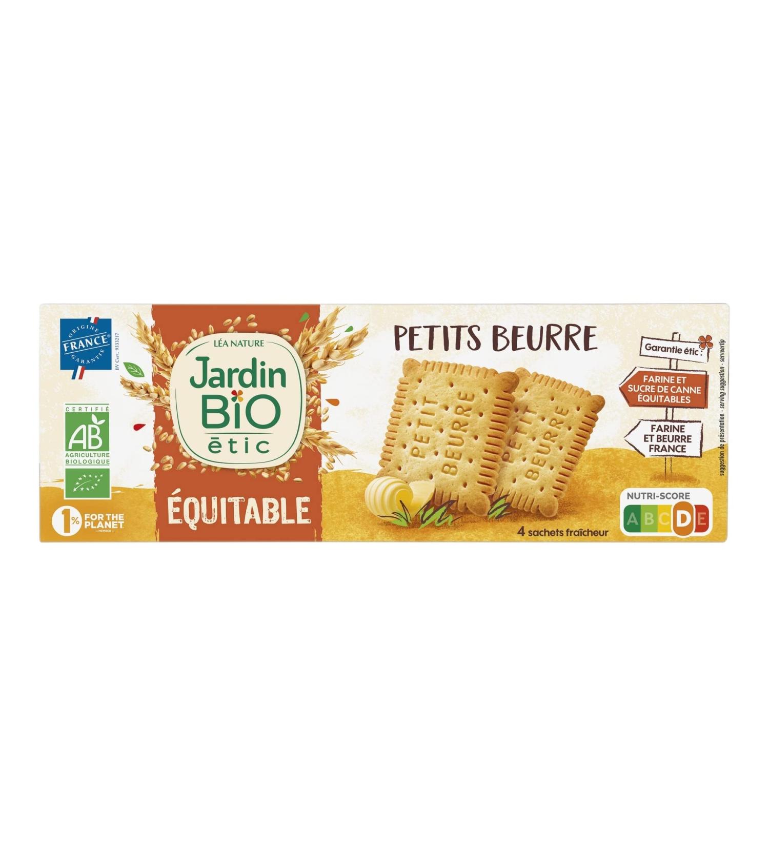  Jardin BiO tic Jardin BiO tic - Organic Petit Beurre Biscuits - Certified Organic AB - Organic Wheat Flour and Fair Trade French Organic Butter - Made in France - 150g - Buy Online on GoSupps.com