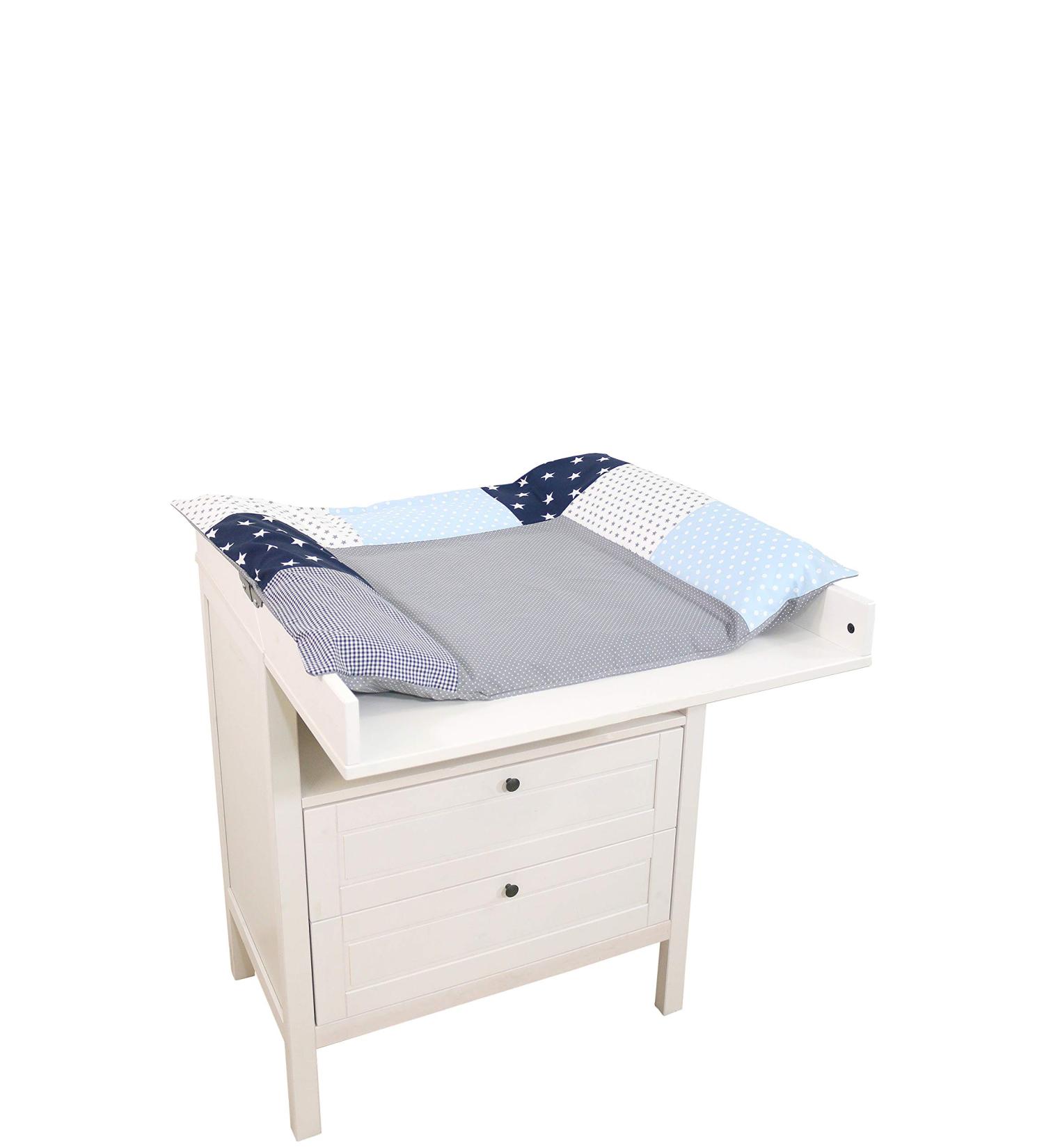 ULLENBOOM Diaper Cover 75x85 cm - Blue & Gray Removable Cotton Cover for Changing Pad | Made in EU - Buy Online on GoSupps.com