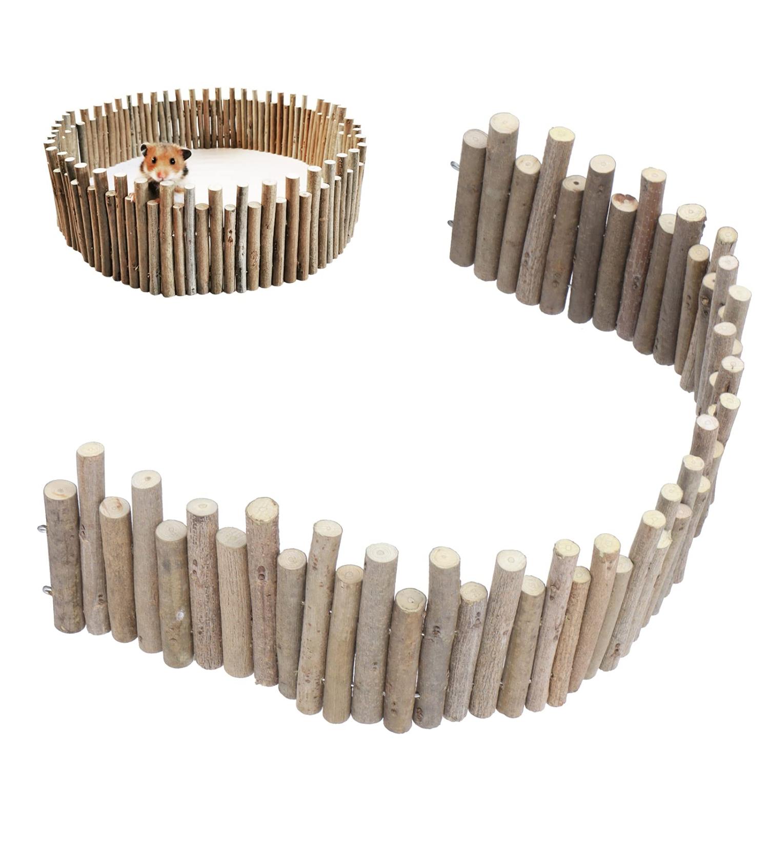 Buy Hamster Wooden Bridge & Climbing Platform - Chew Toys & Cage Accessories for Mice Chinchillas | Flexible 60cm Habitat D cor - Buy Online on GoSupps.com