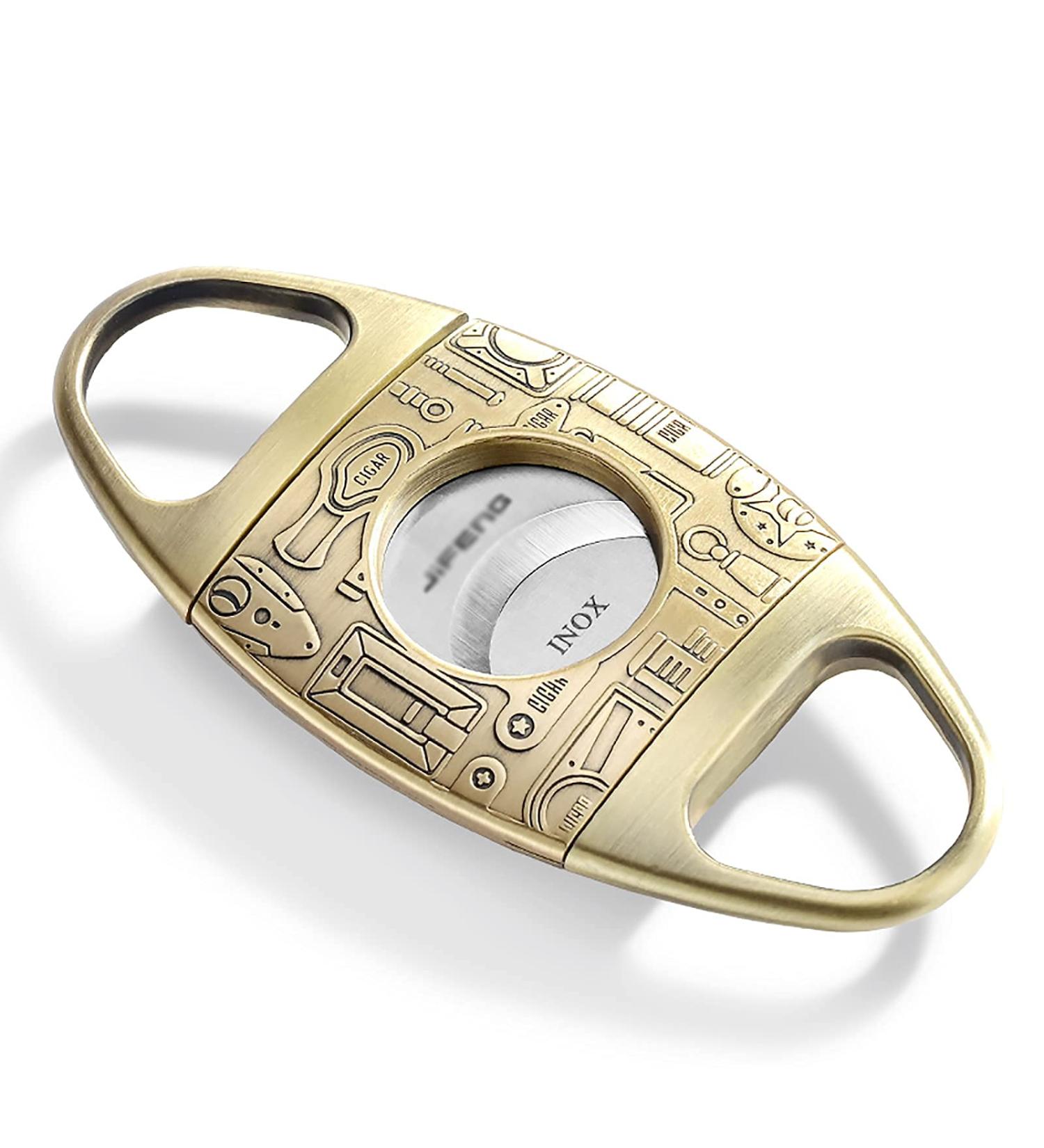 Cigar Accessories Tarnish Proof Cigar Guillotine Made of Carbon Fiber Zinc Alloy Stainless Steel with Protective Holster & Gift Box (Golden) (Color : C) - Buy Online on GoSupps.com