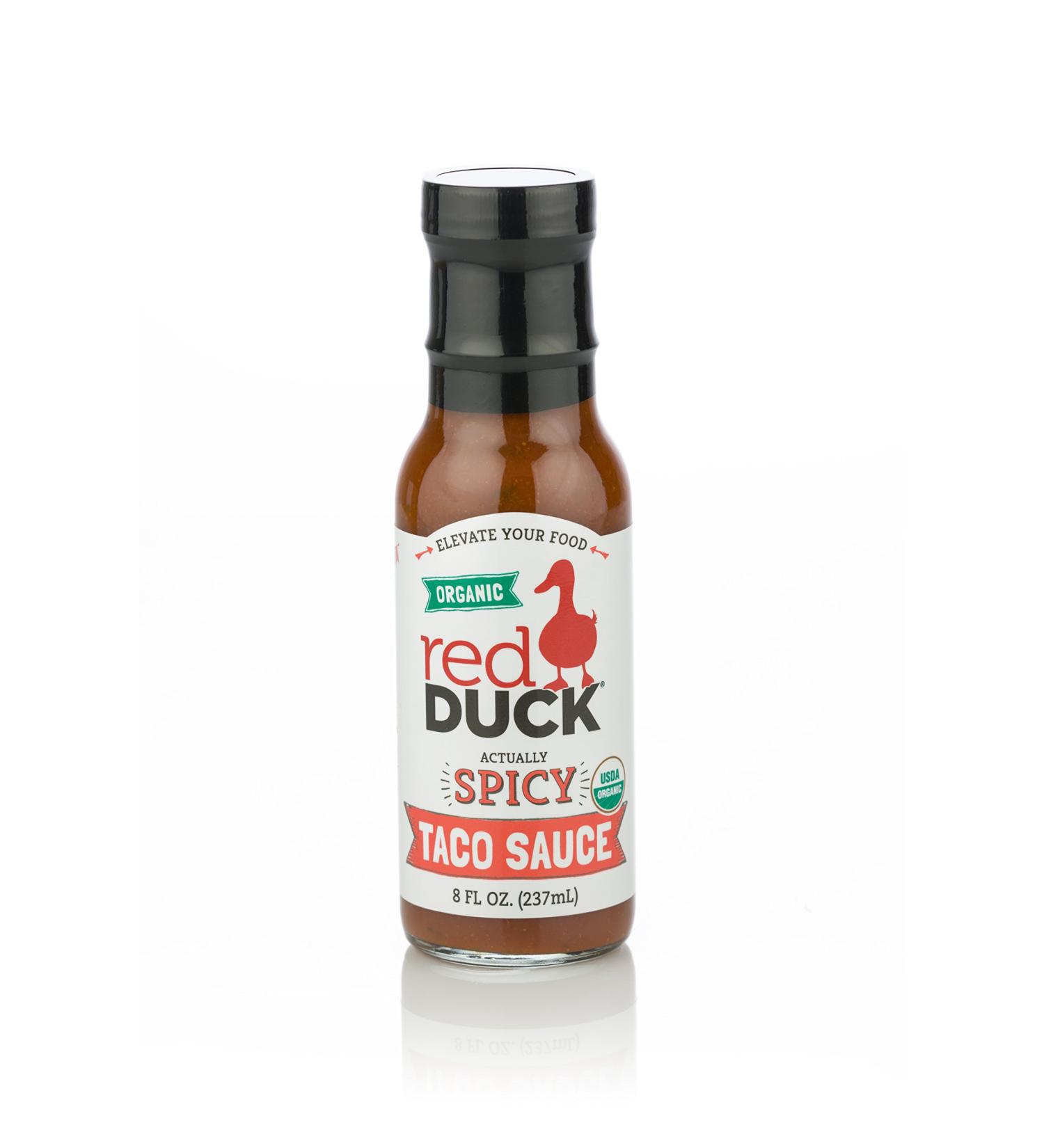 Red Duck Actually Spicy Organic Taco Sauce - Gluten-Free & All Natural | 8 fl. oz. - Buy Online on GoSupps.com