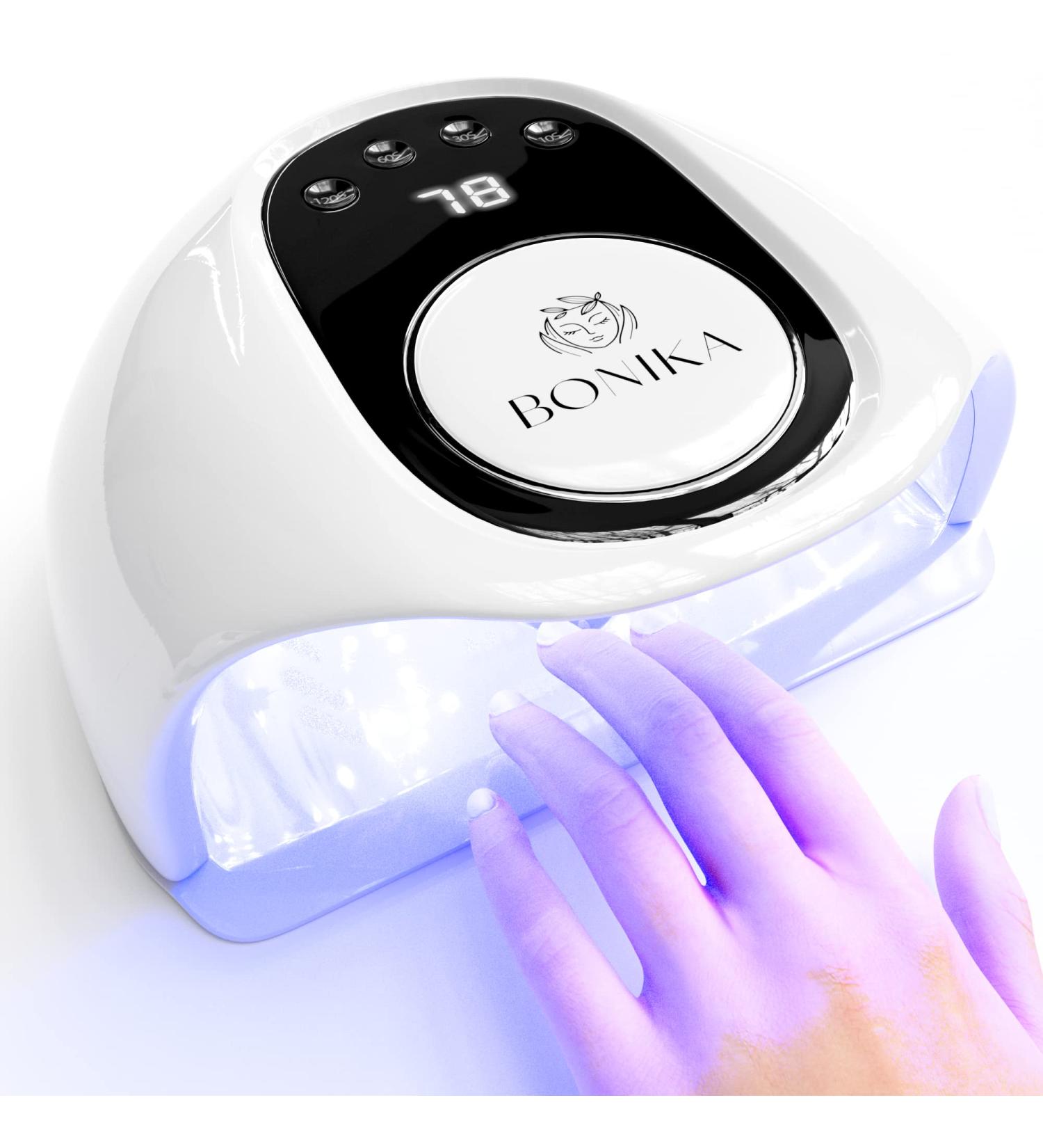 BONIKA 168W UV Nail Lamp: Professional Salon Quality LED Gel Nail Dryer with Auto Sensor and 4 Timers - Buy Online on GoSupps.com