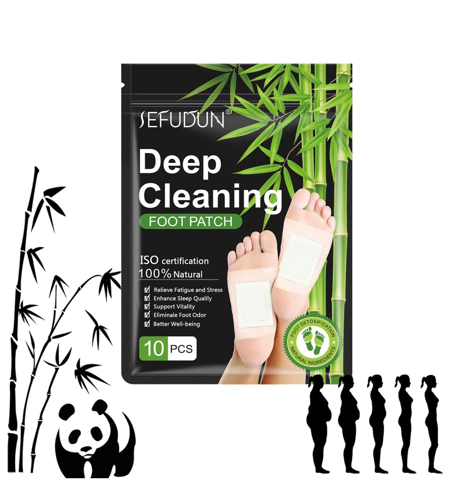 60 Pcs Natural Bamboo Vinegar Ginger Foot Pads for Foot Care - Cleansing Foot Patch - Buy Online on GoSupps.com