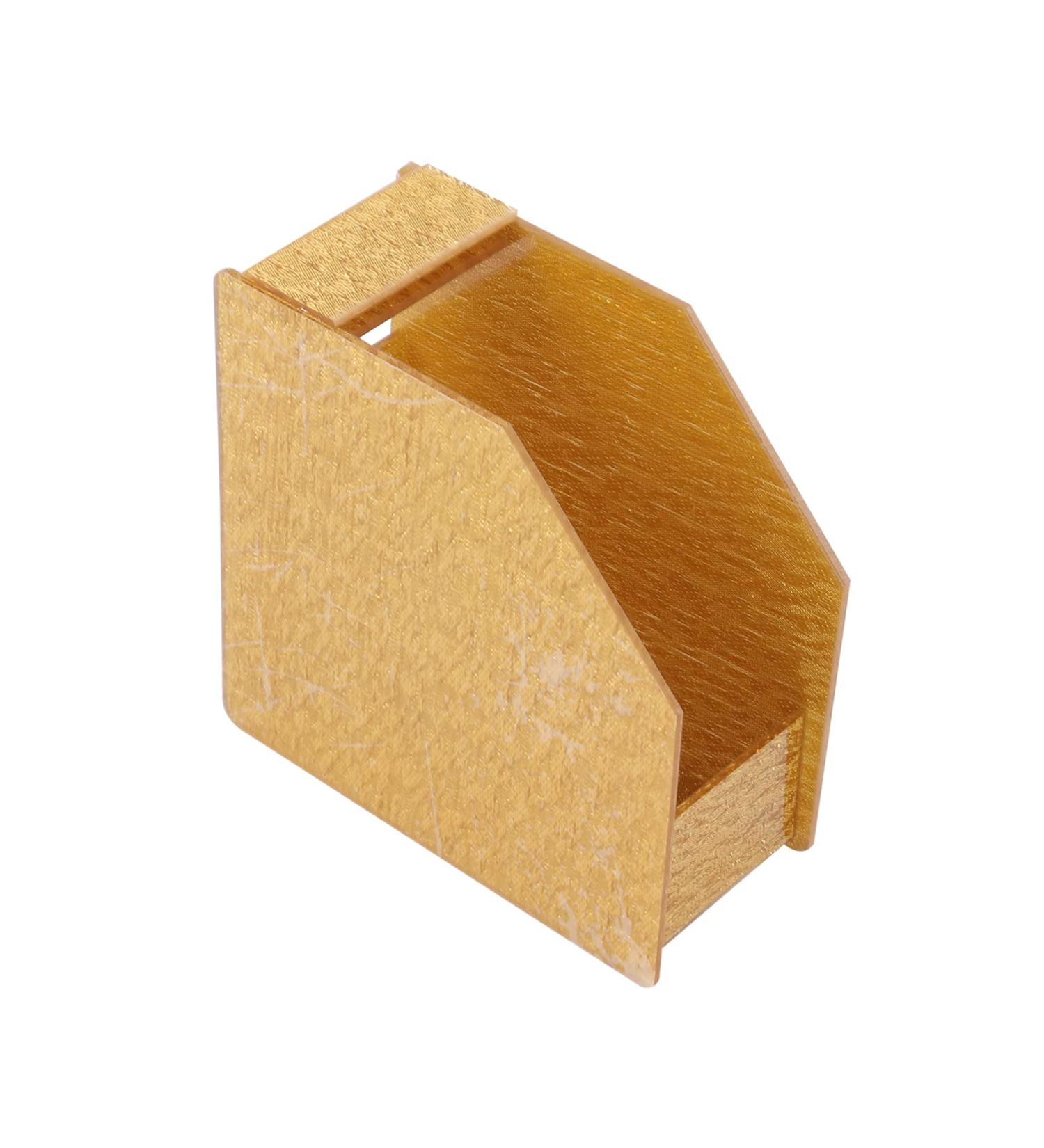 Ipetboom Nail Paper Holder Manicure Paper Holder Nail Art Stand Kitchen Napkin Holder Nail Art Paper Container Napkin Dispenser Diy Nail Decals Container Water Modeling Acrylic 12x5.5CM Golden - Buy Online on GoSupps.com