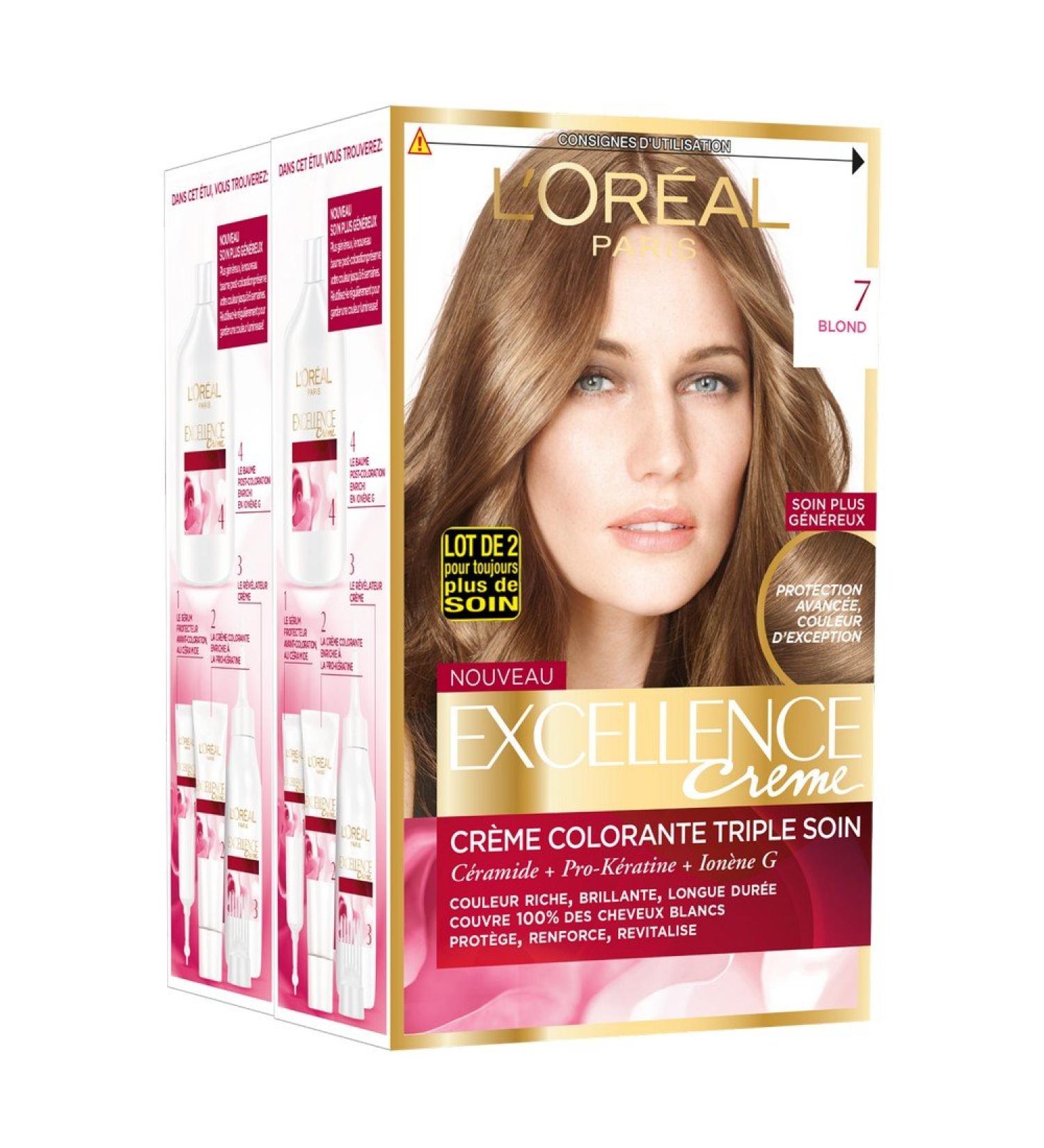 L'Or al Paris - Excellence Cr me - Triple Care Permanent Colour Treatment - Buy Online on GoSupps.com