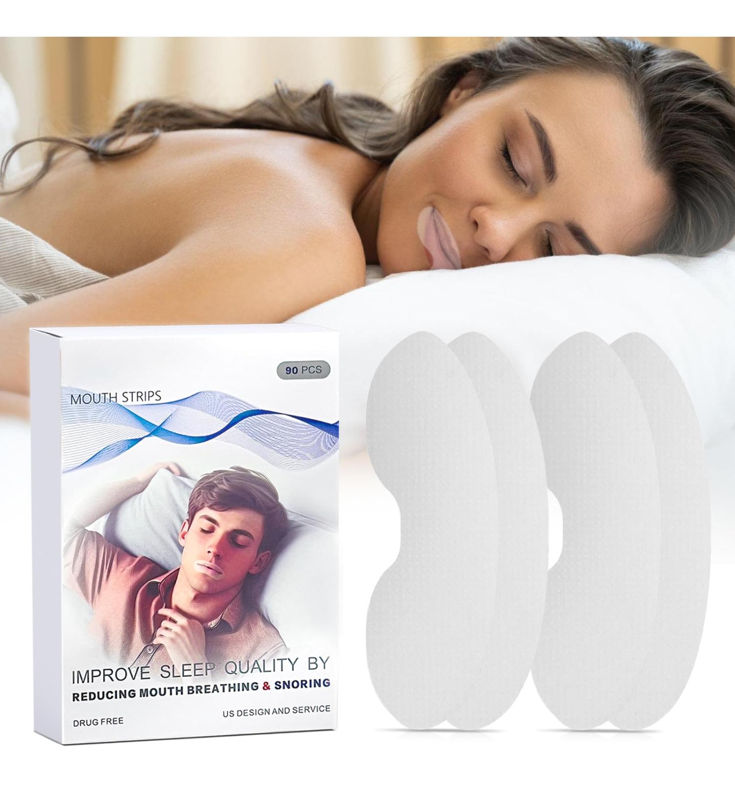 90 Pieces of Anti-Snoring Mouth Tape for Better Sleep & Breathing | Reduce Snoring Naturally - Buy Online on GoSupps.com
