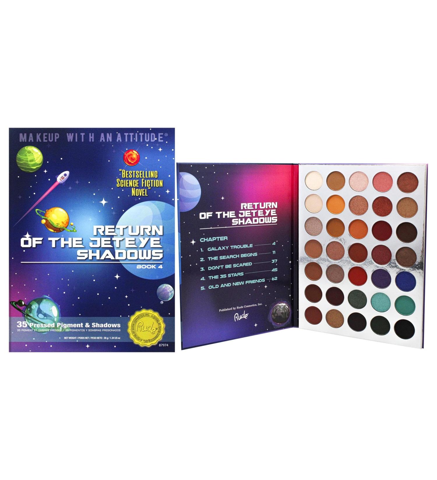 Rude Cosmetics Return of the Jeteye 35 Eyeshadow Palette - Book 4 for Women | 1.34 oz | International Shipping Available - Buy Online on GoSupps.com