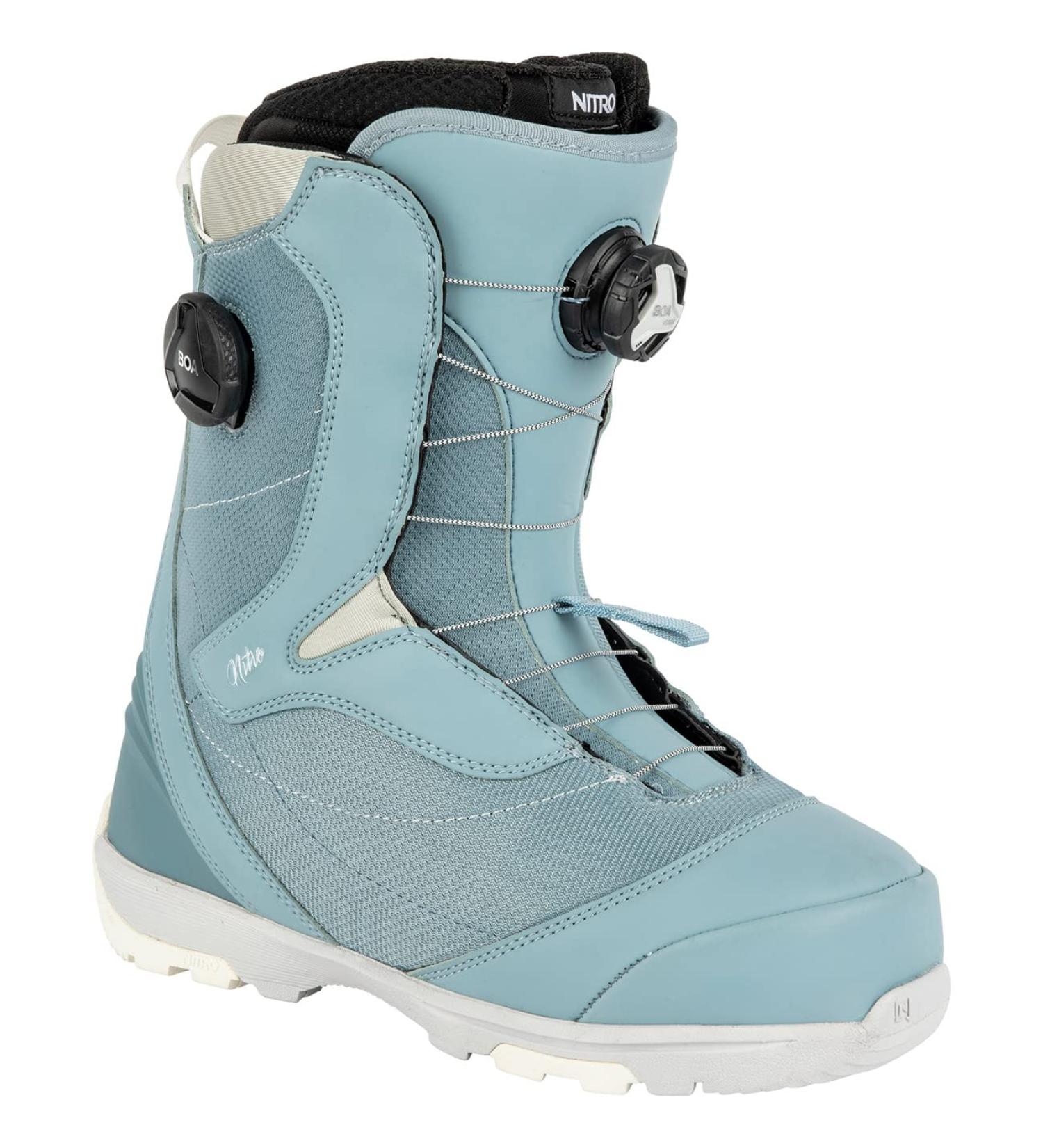 Buy Nitro Snowboards Women Cypress Boa Dual 22 - All Mountain Freestyle Snowboard Boot - EU 42 | US 10 - Blue-Grey | International Shipping Available - Buy Online on GoSupps.com