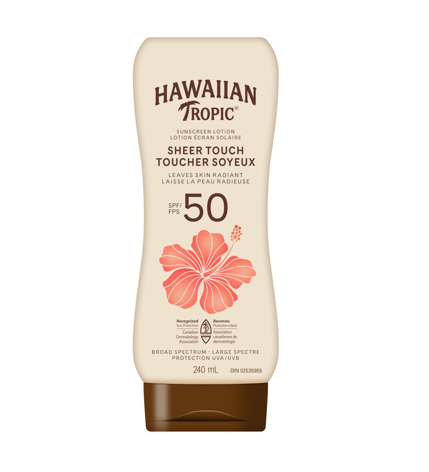 Hawaiian Tropic Sheer Touch Sunscreen Lotion SPF 50+ | 240ml | Ultra-Lightweight Hydrating Protection for All Skin Types - Shop Internationally - Buy Online on GoSupps.com