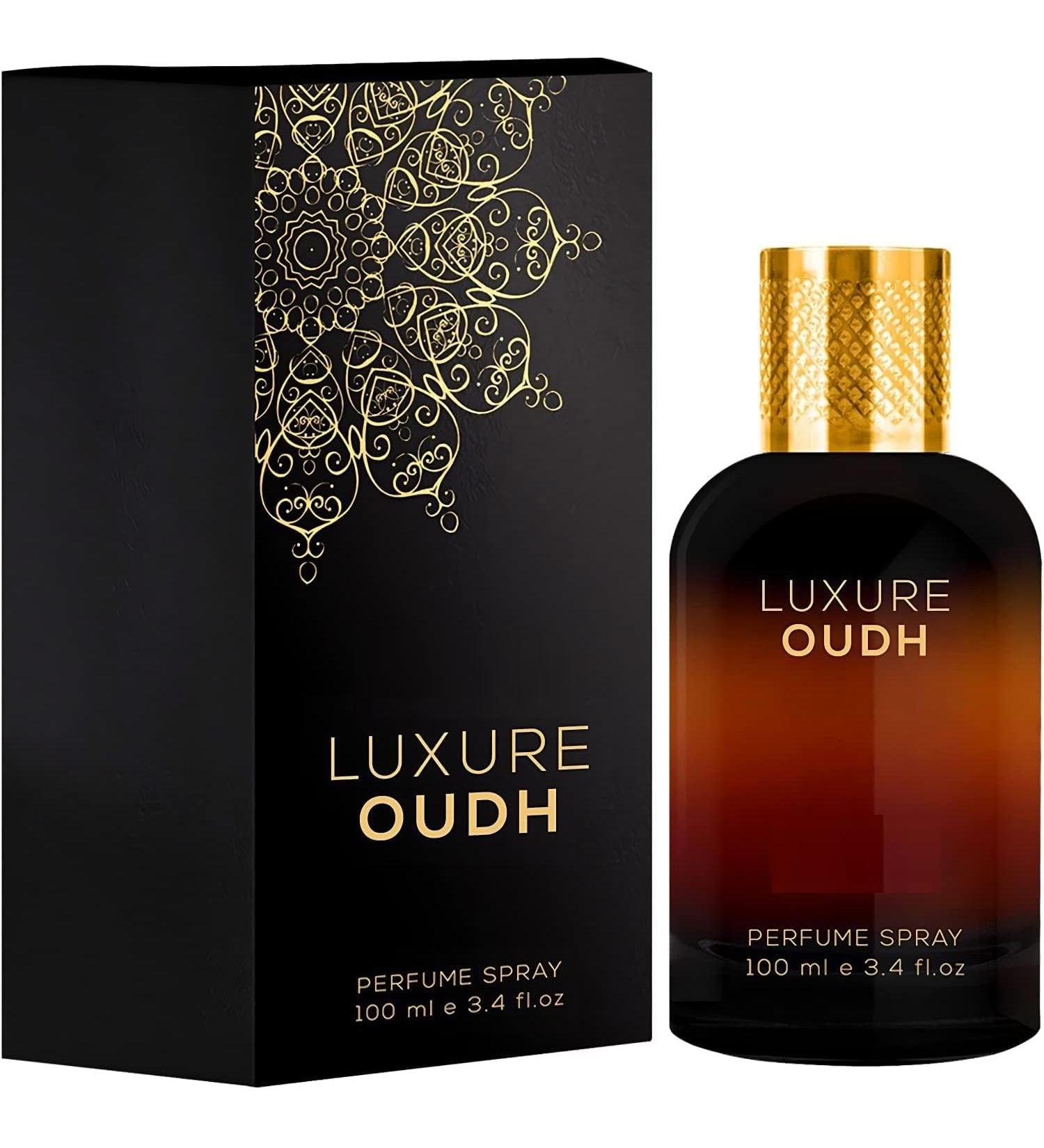 YUJI Luxure Oud Perfume Scent For Men - 100Ml | | Premium Luxury Fragrance | Oudh Scent For Men | Blended With Oud Rose & Agarwood | Perfume Gift Set (Pack Of 1)