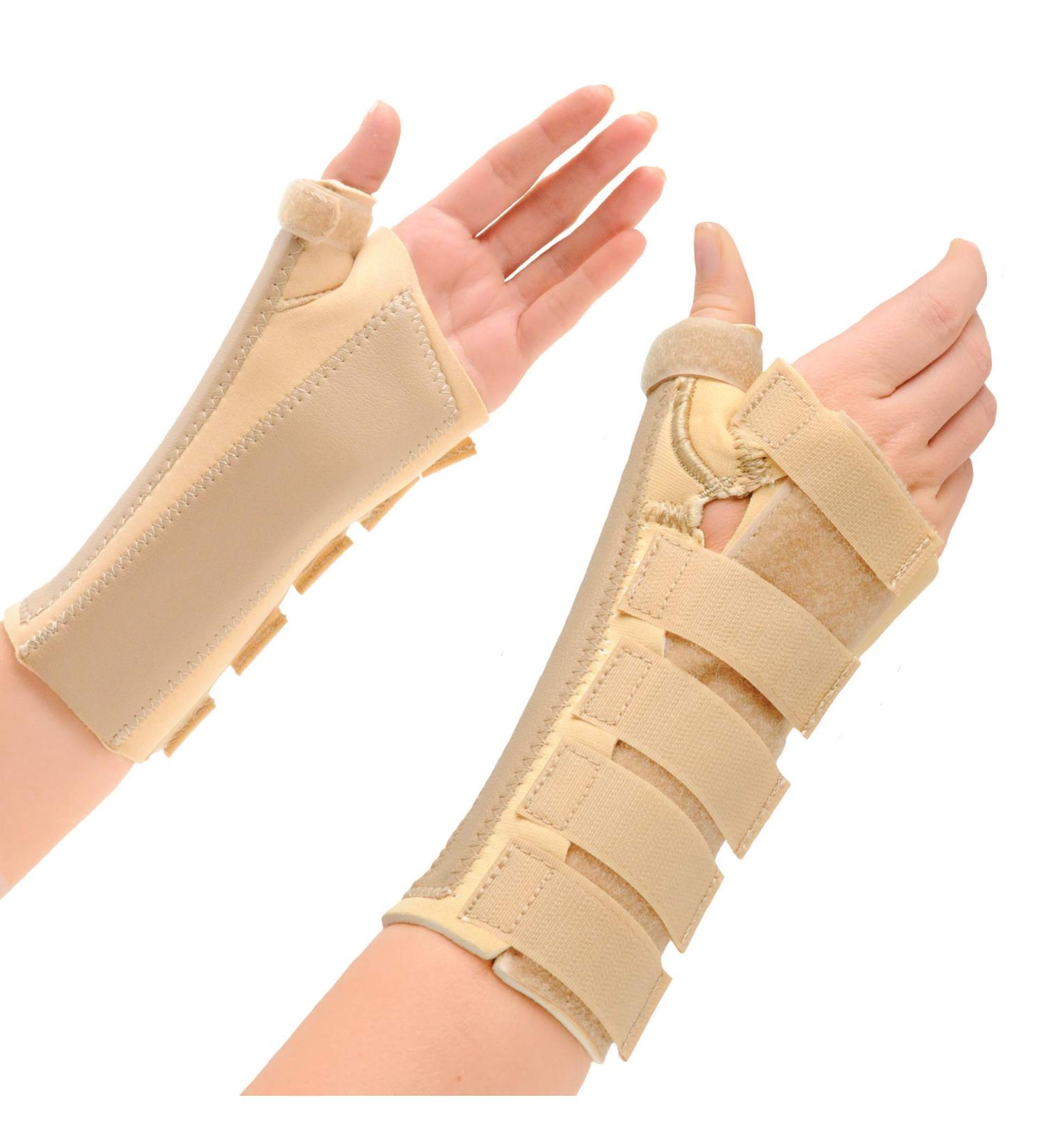 Orthopaedic Neoprene Wrist & Thumb Brace Support for Arthritis & Carpal Tunnel - XS (10-12cm) LEFT - Buy Online on GoSupps.com