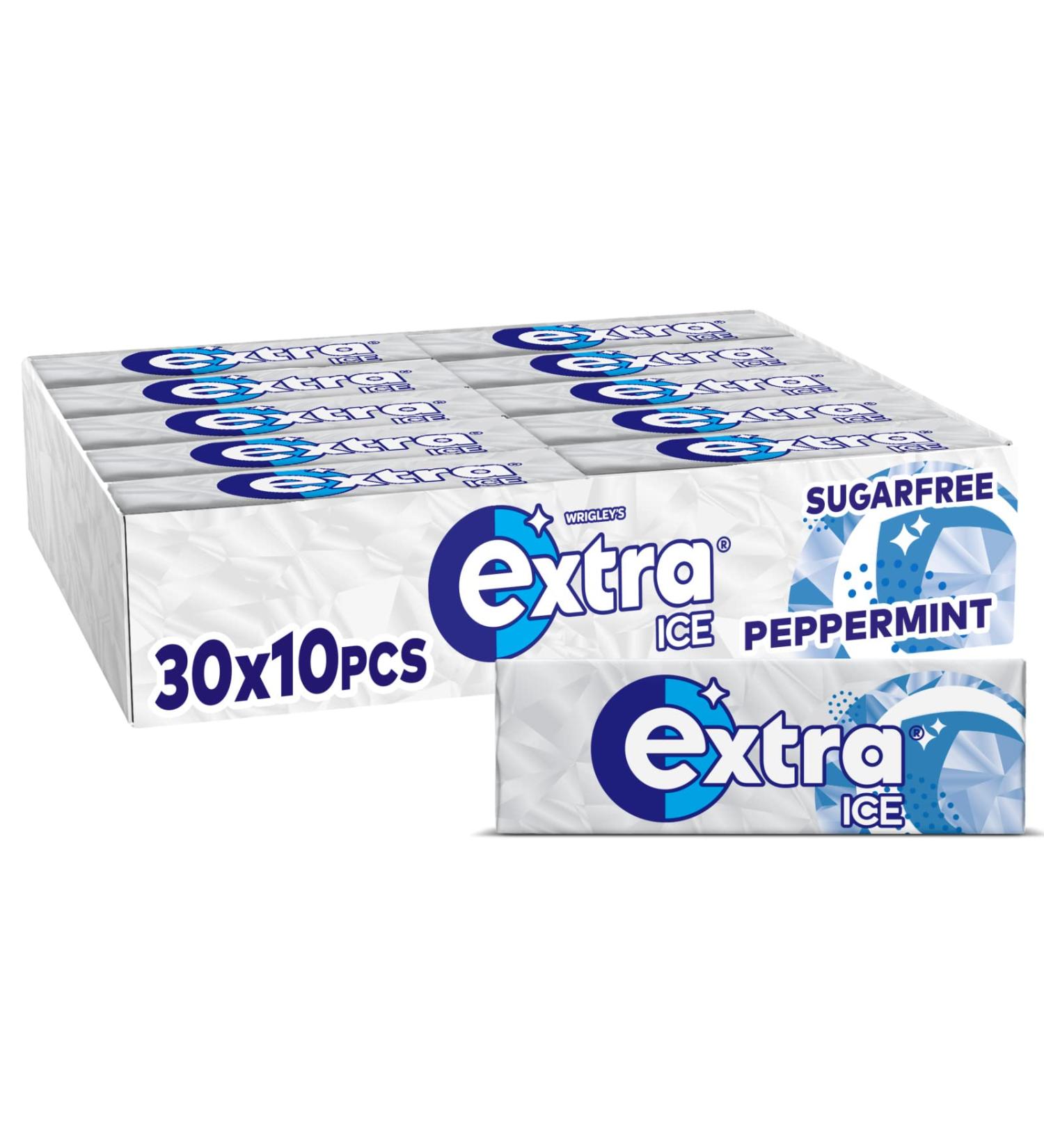 Wrigley Extra Ice Peppermint with Microgranules Sugarfree Chewing Gum 15 g (Pack of 30) - Buy Online on GoSupps.com