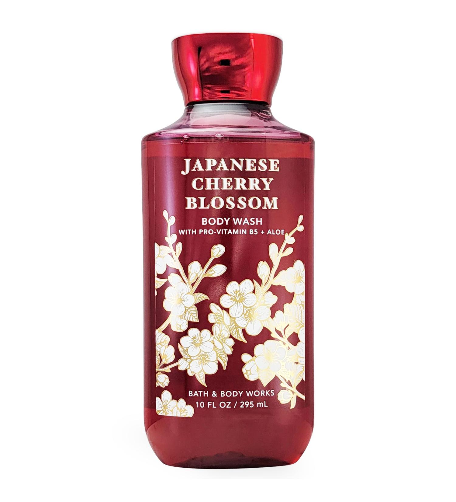 Japanese Cherry Blossom Body Wash - Pro-Vitamin B5 & Aloe - 10 FL OZ | Nourishing Bath & Body - International Shipping Available - Buy Online on GoSupps.com